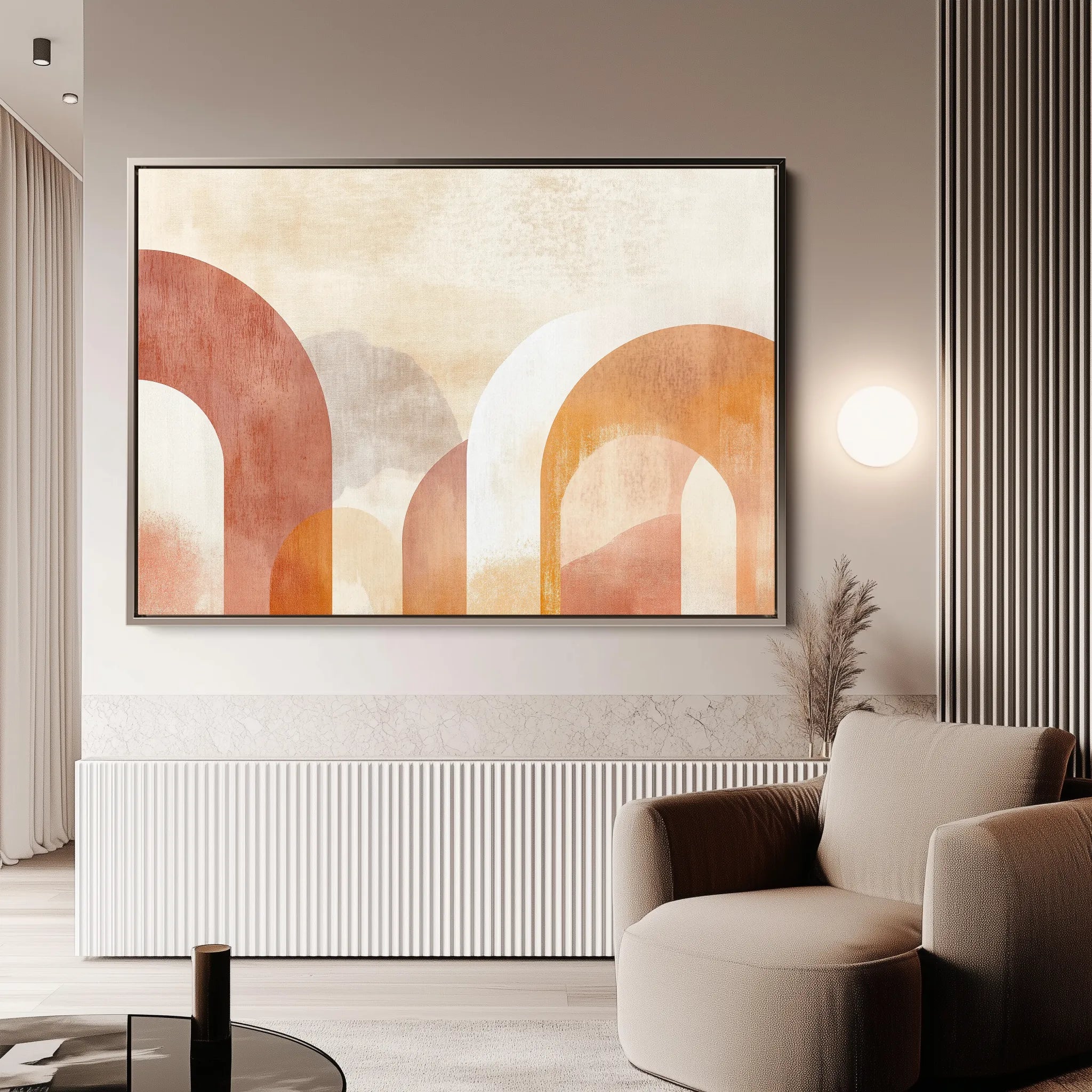 Boho 128 Canvas Art 18" x 24" / 45 x 60 cm / Black
