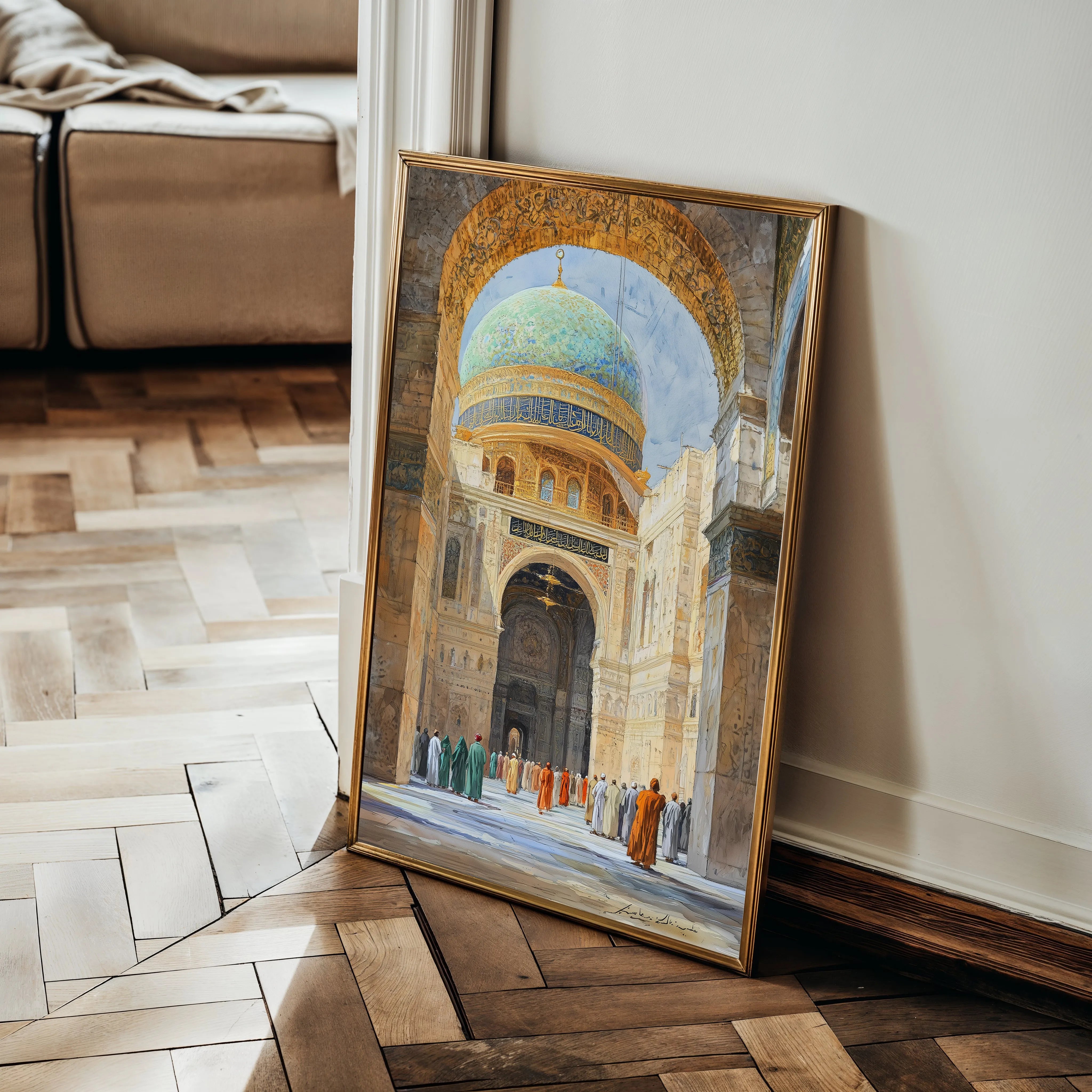 Orientalist 128 Canvas Art 18" x 24" / 45 x 60 cm / Black