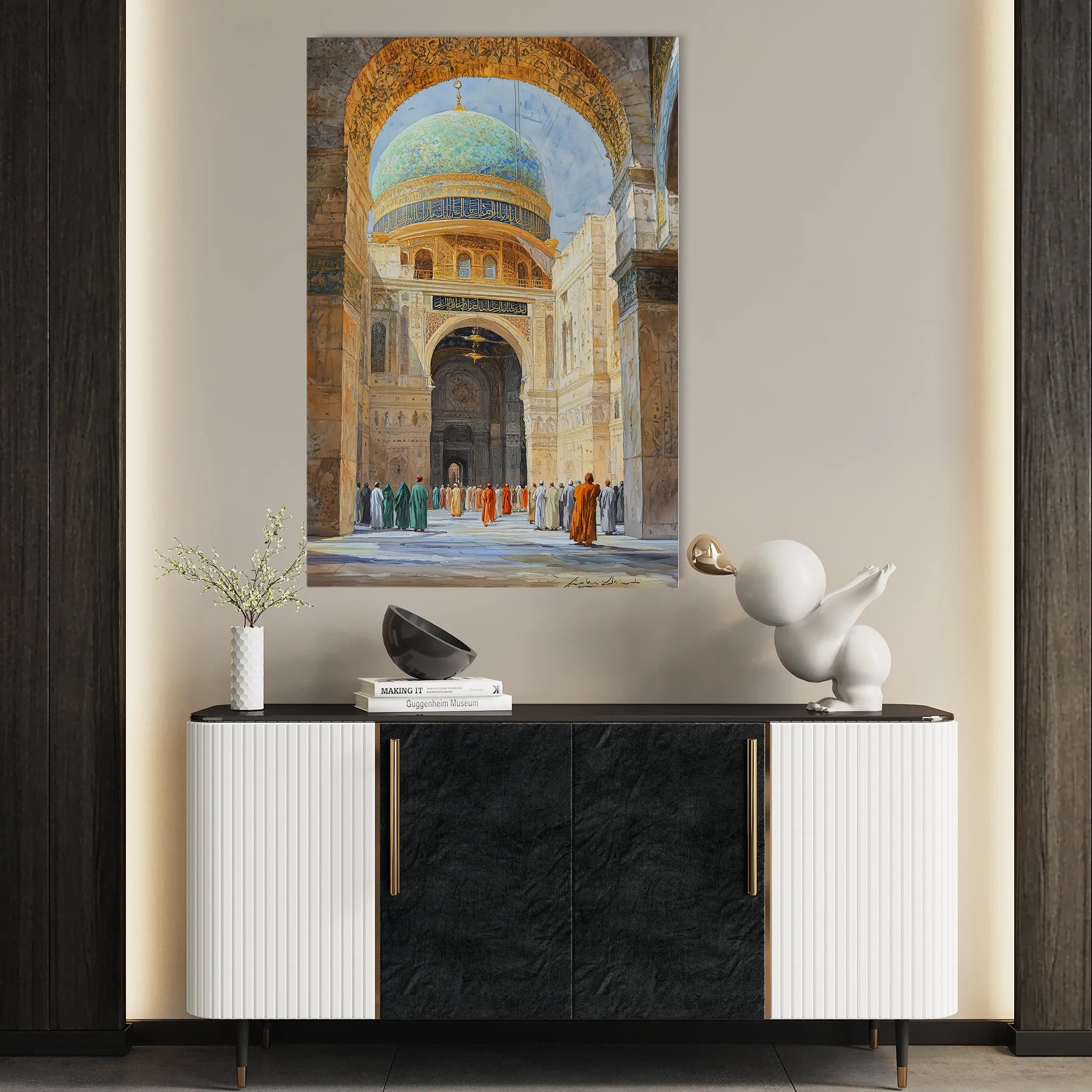 Orientalist 128 Canvas Art 18" x 24" / 45 x 60 cm / Black