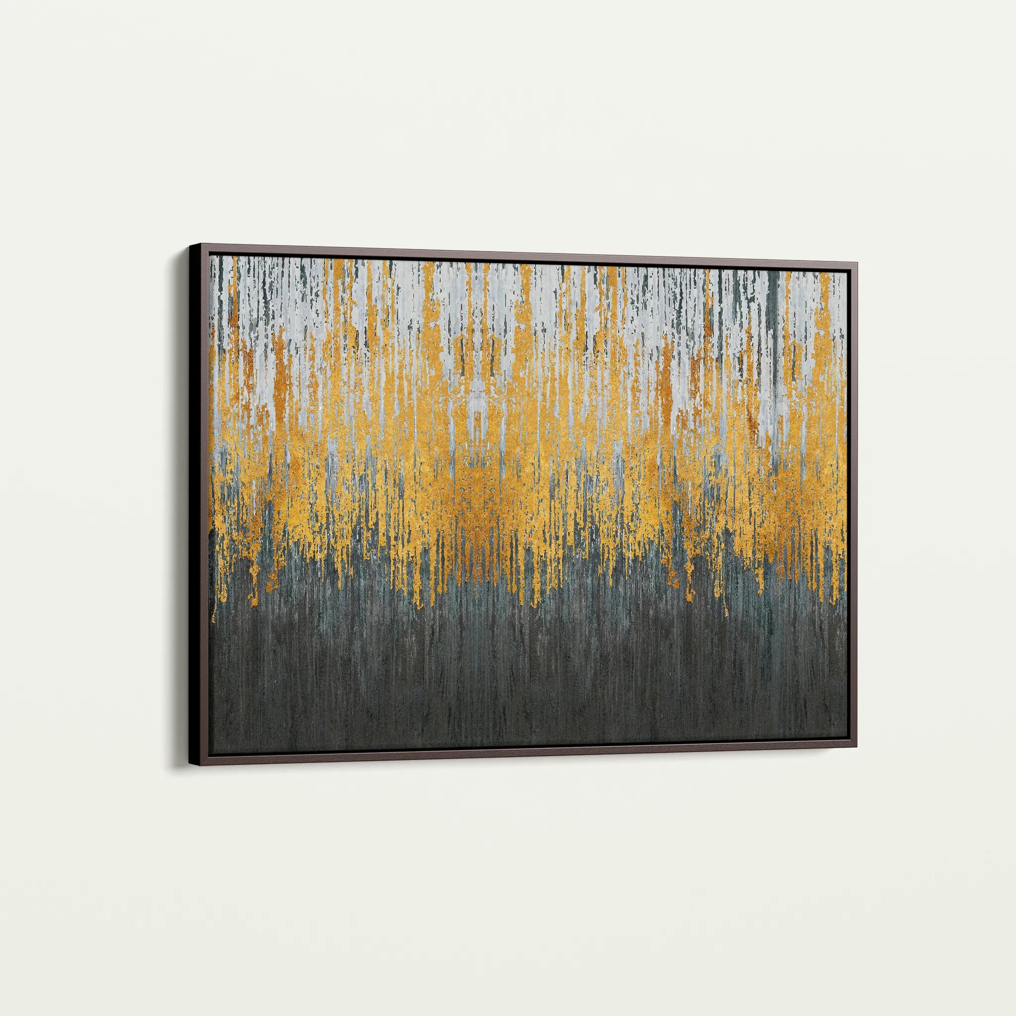 Abstract 129 Canvas Art 18" x 24" / 45 x 60 cm / Black