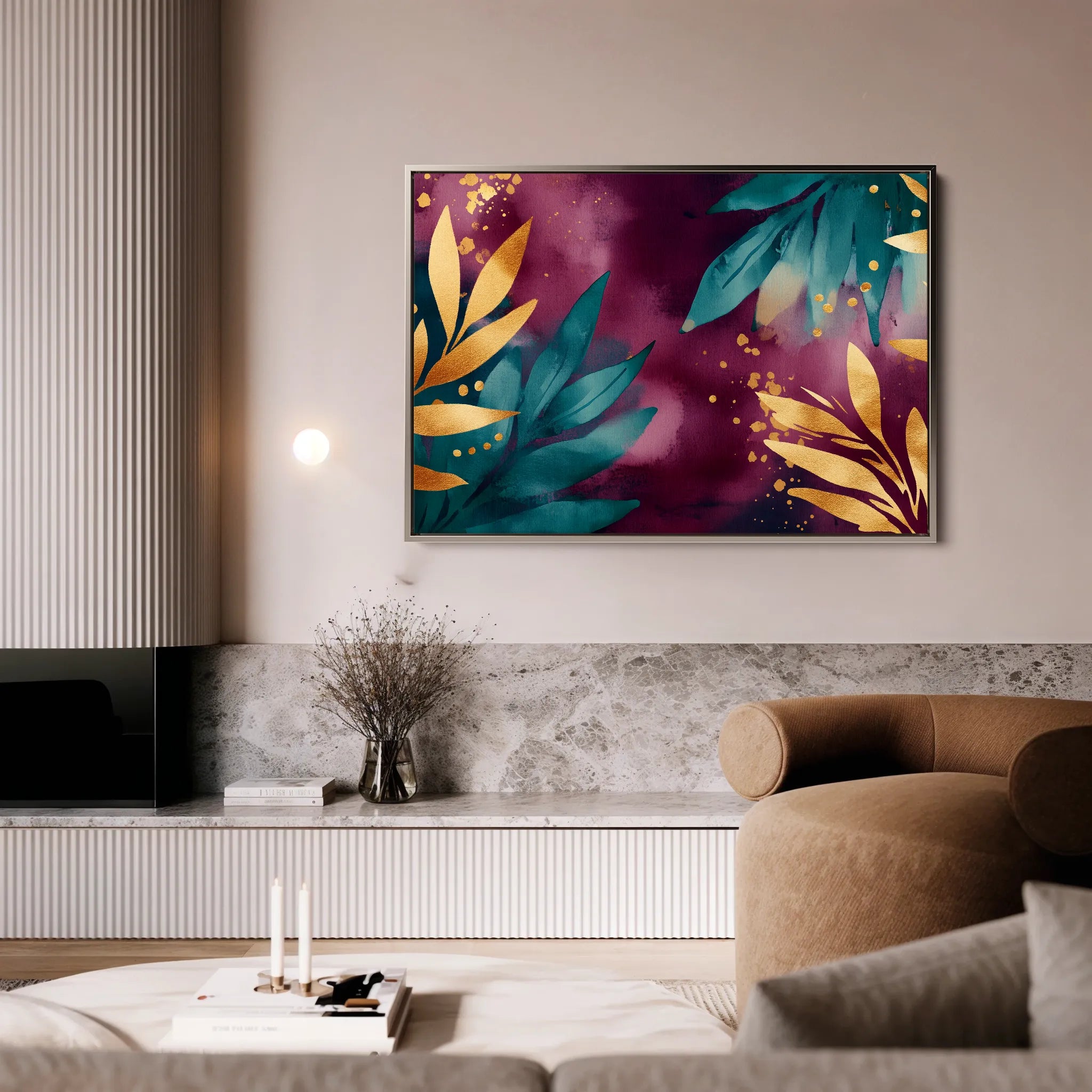 Boho 129 Canvas Art 18" x 24" / 45 x 60 cm / Black