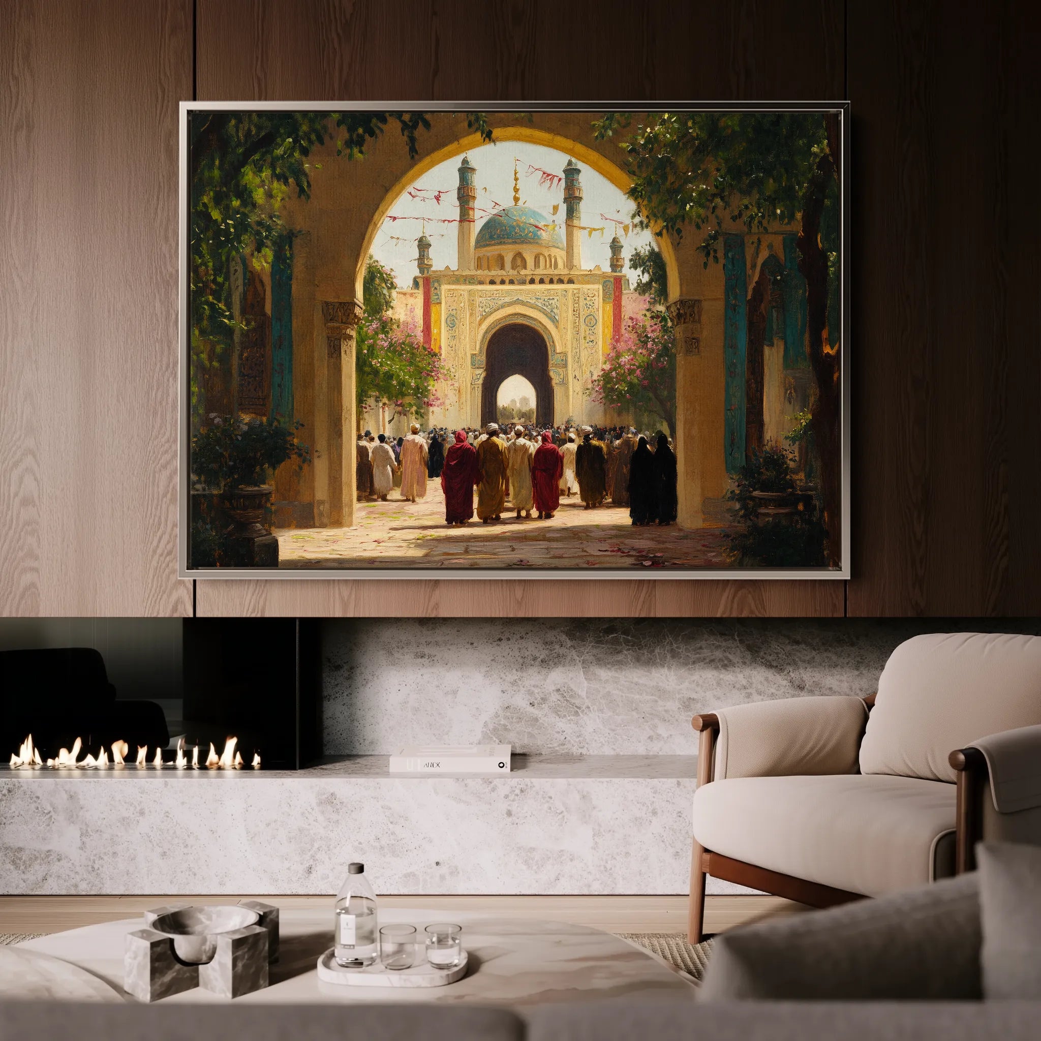 Orientalist 129 Canvas Art 18" x 24" / 45 x 60 cm / Black