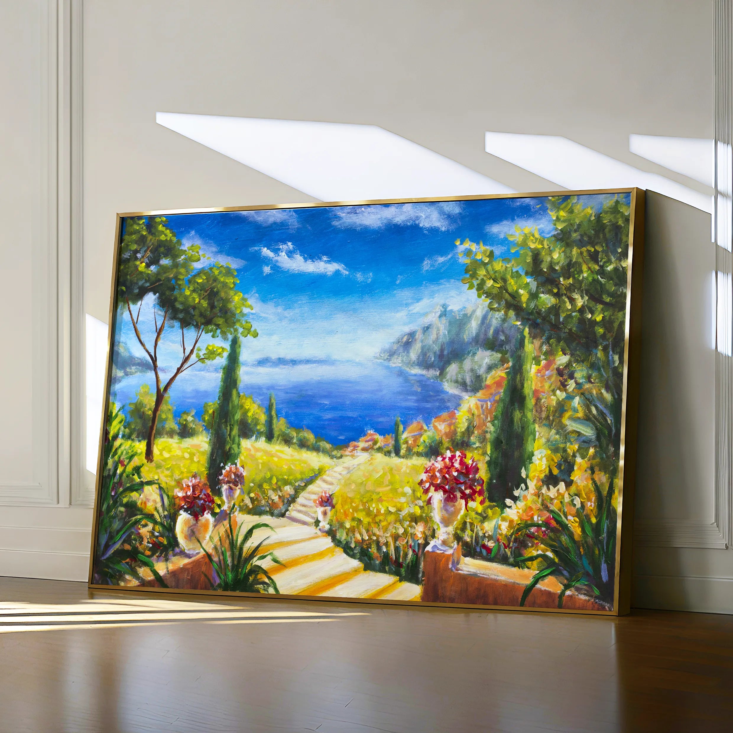 Landscape 130 Canvas Art 18" x 24" / 45 x 60 cm / Black