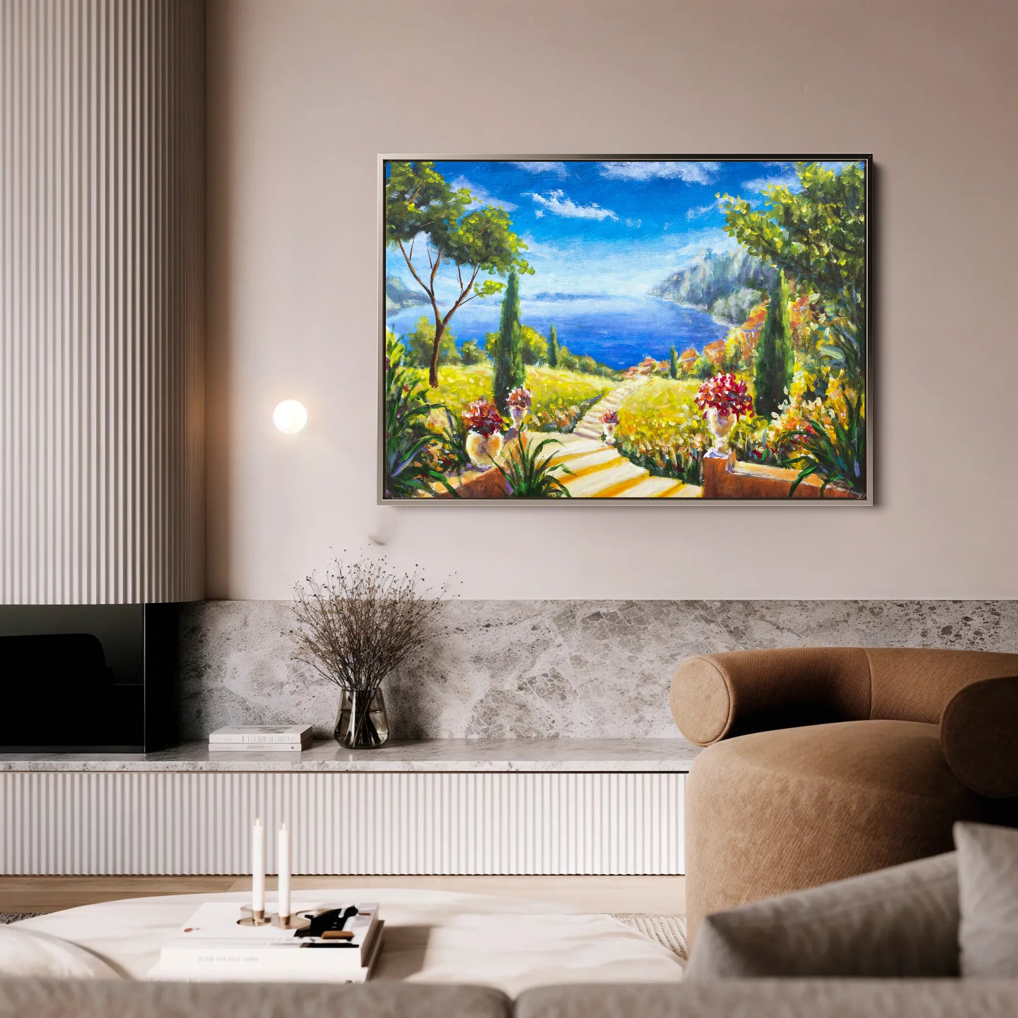 Landscape 130 Canvas Art 18" x 24" / 45 x 60 cm / Black
