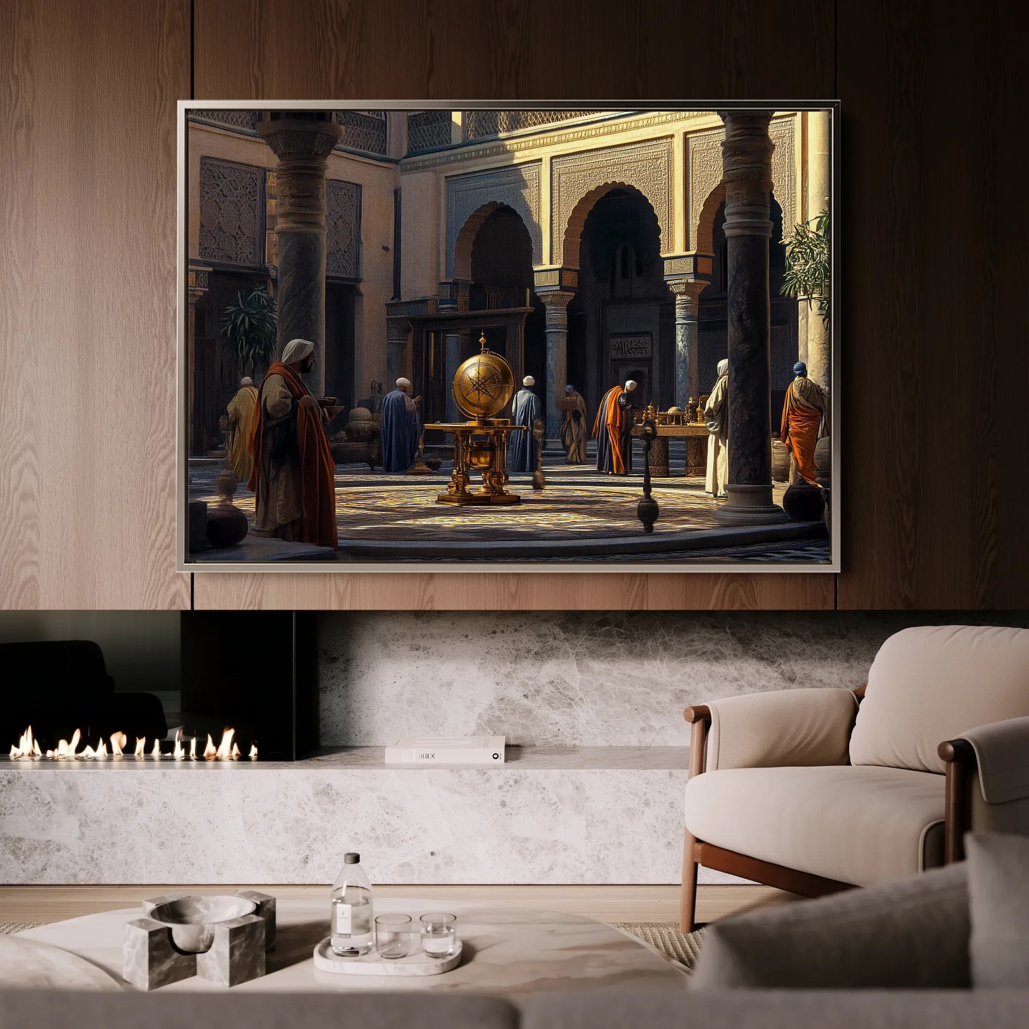 Orientalist 130 Canvas Art 18" x 24" / 45 x 60 cm / Black