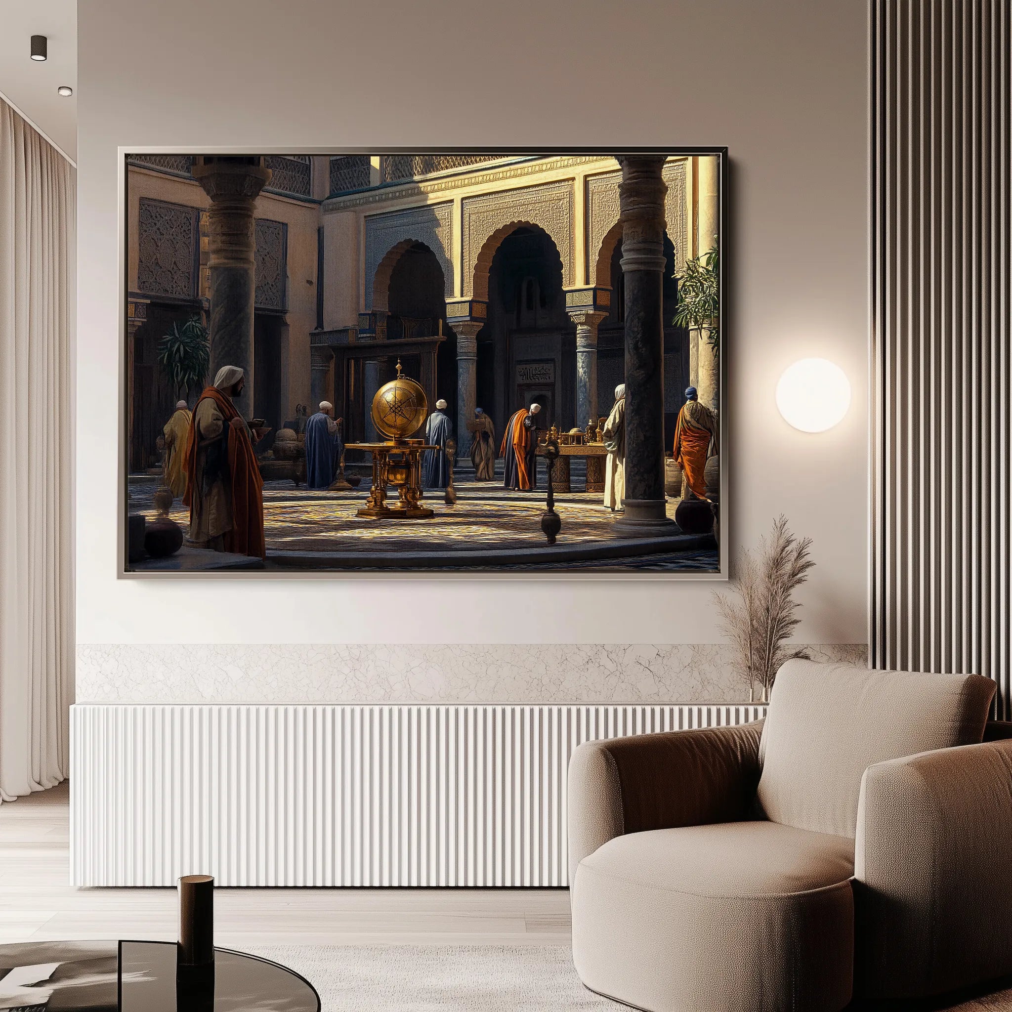 Orientalist 130 Canvas Art 18" x 24" / 45 x 60 cm / Black