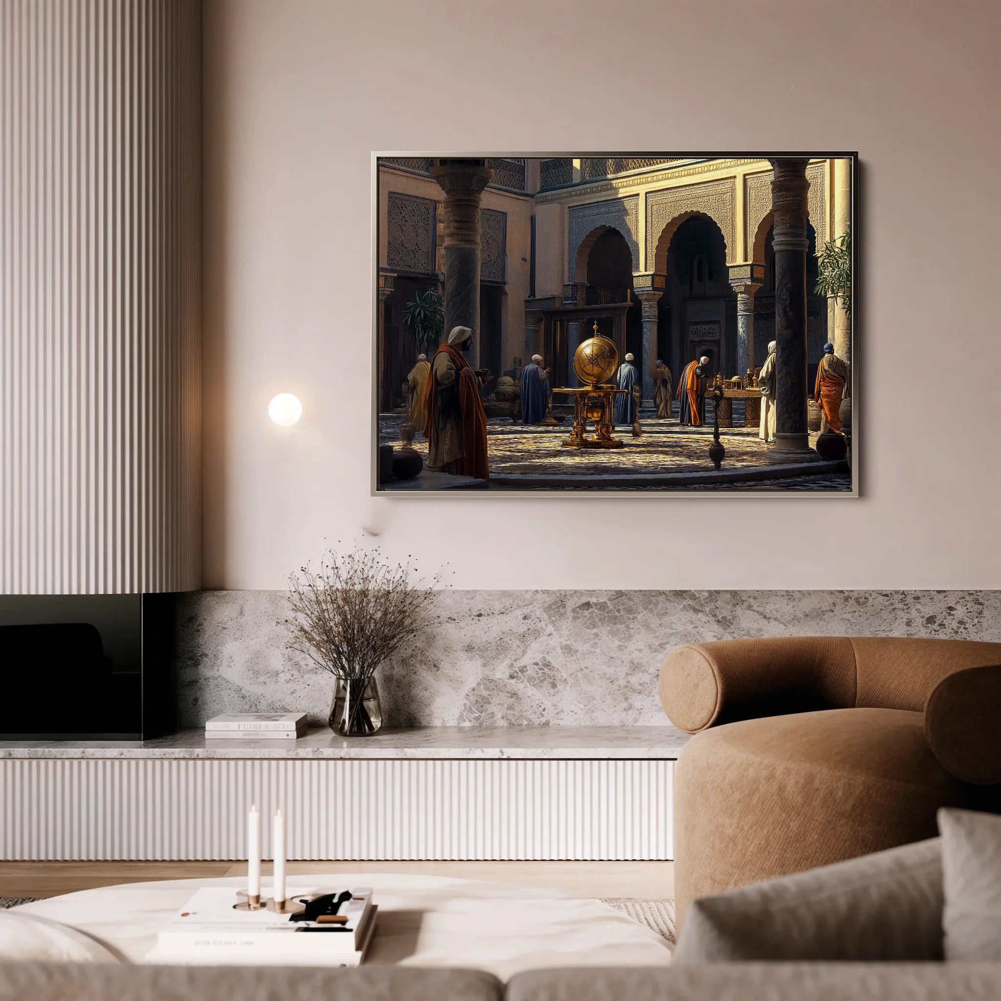 Orientalist 130 Canvas Art 18" x 24" / 45 x 60 cm / Black