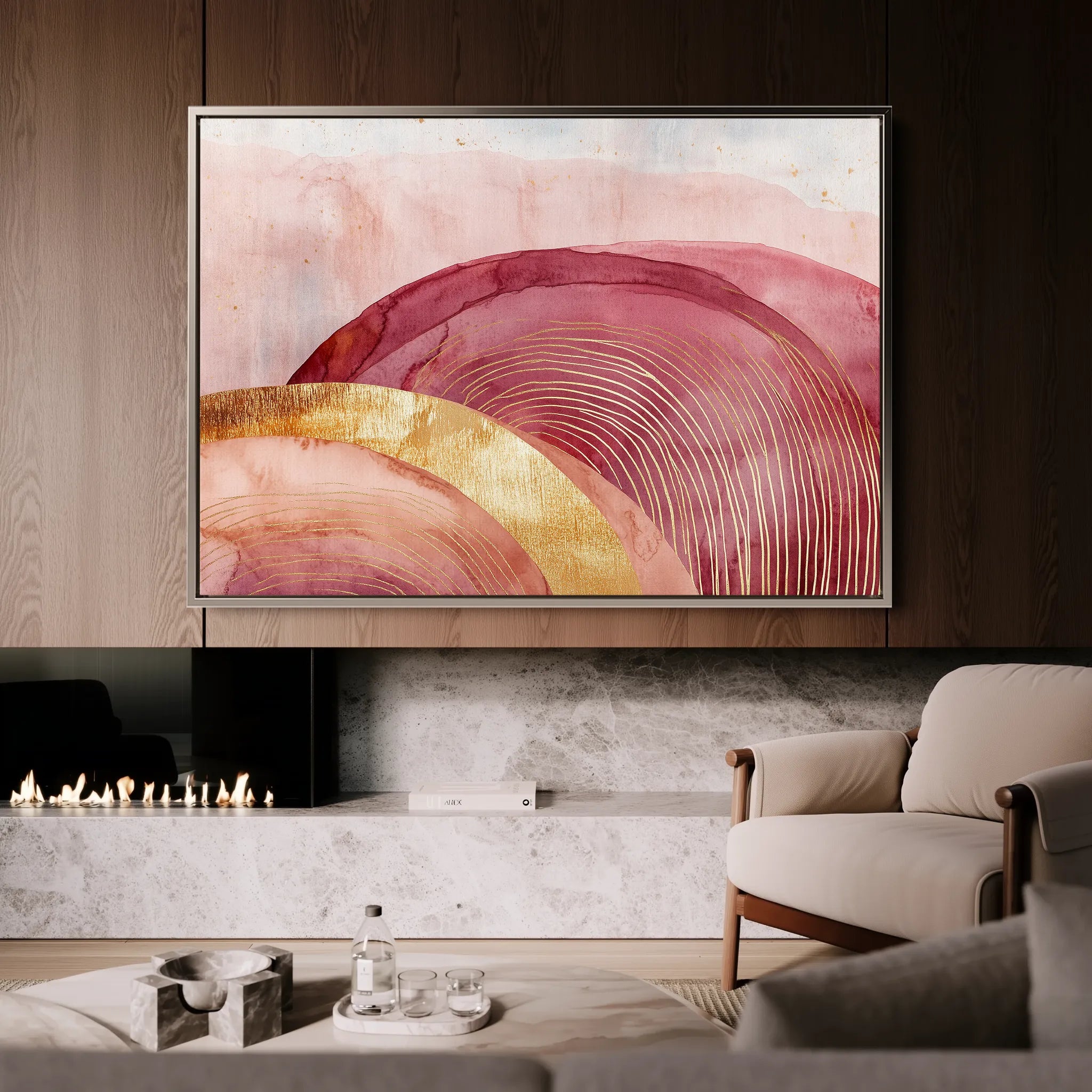Boho 131 Canvas Art 18" x 24" / 45 x 60 cm / Black