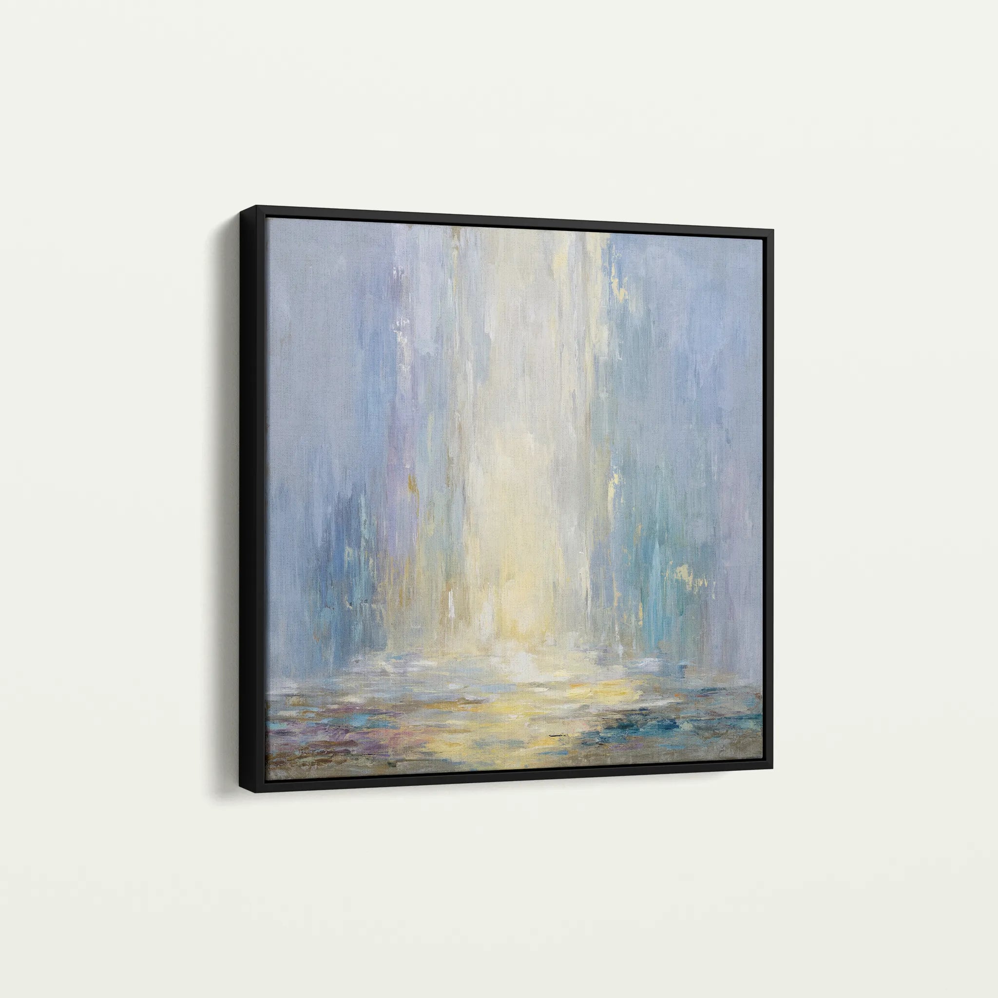 Abstract 1319 Canvas Art 16" x 16" / 40 x 40 cm / Black