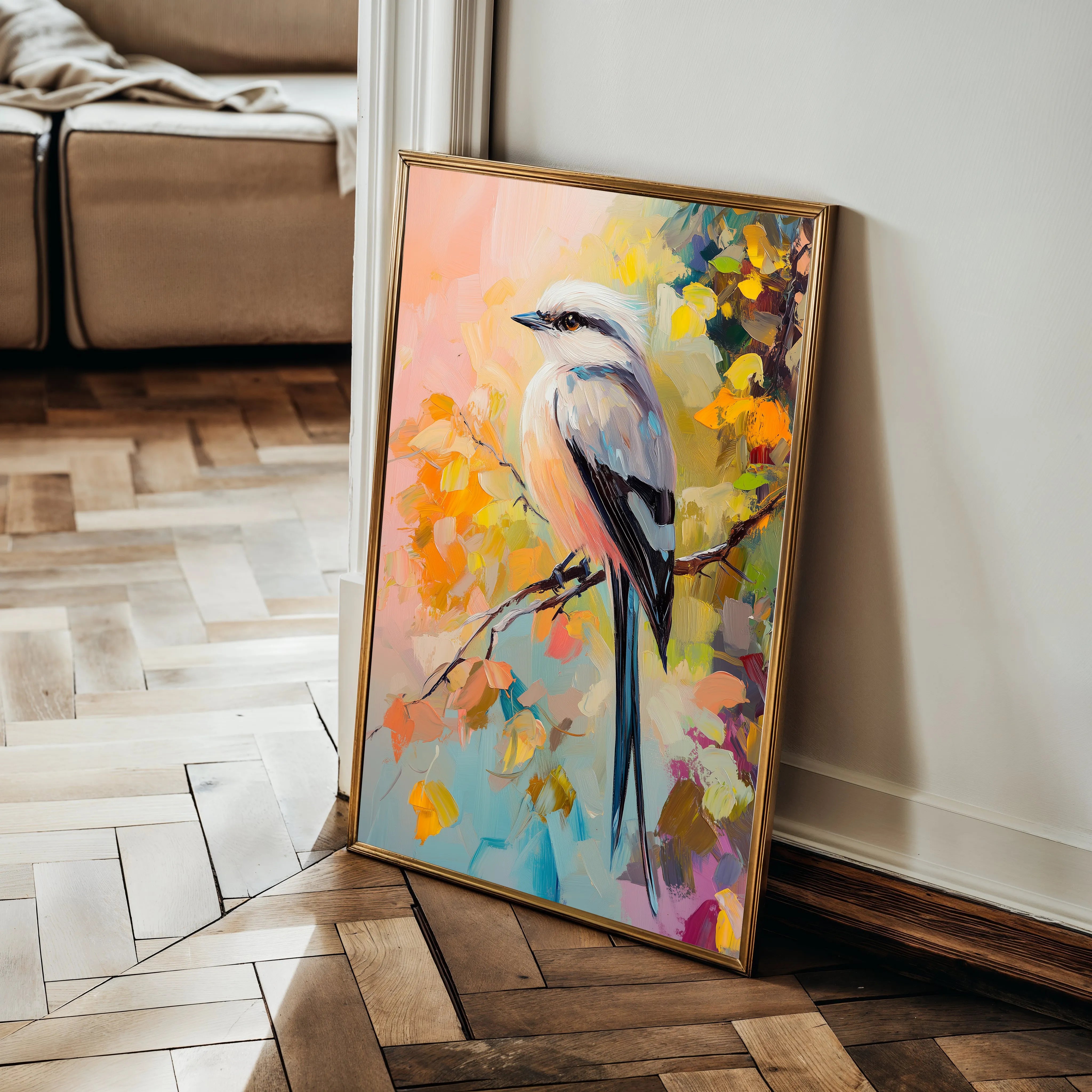 Animals 132 Canvas Art 18" x 24" / 45 x 60 cm / Black