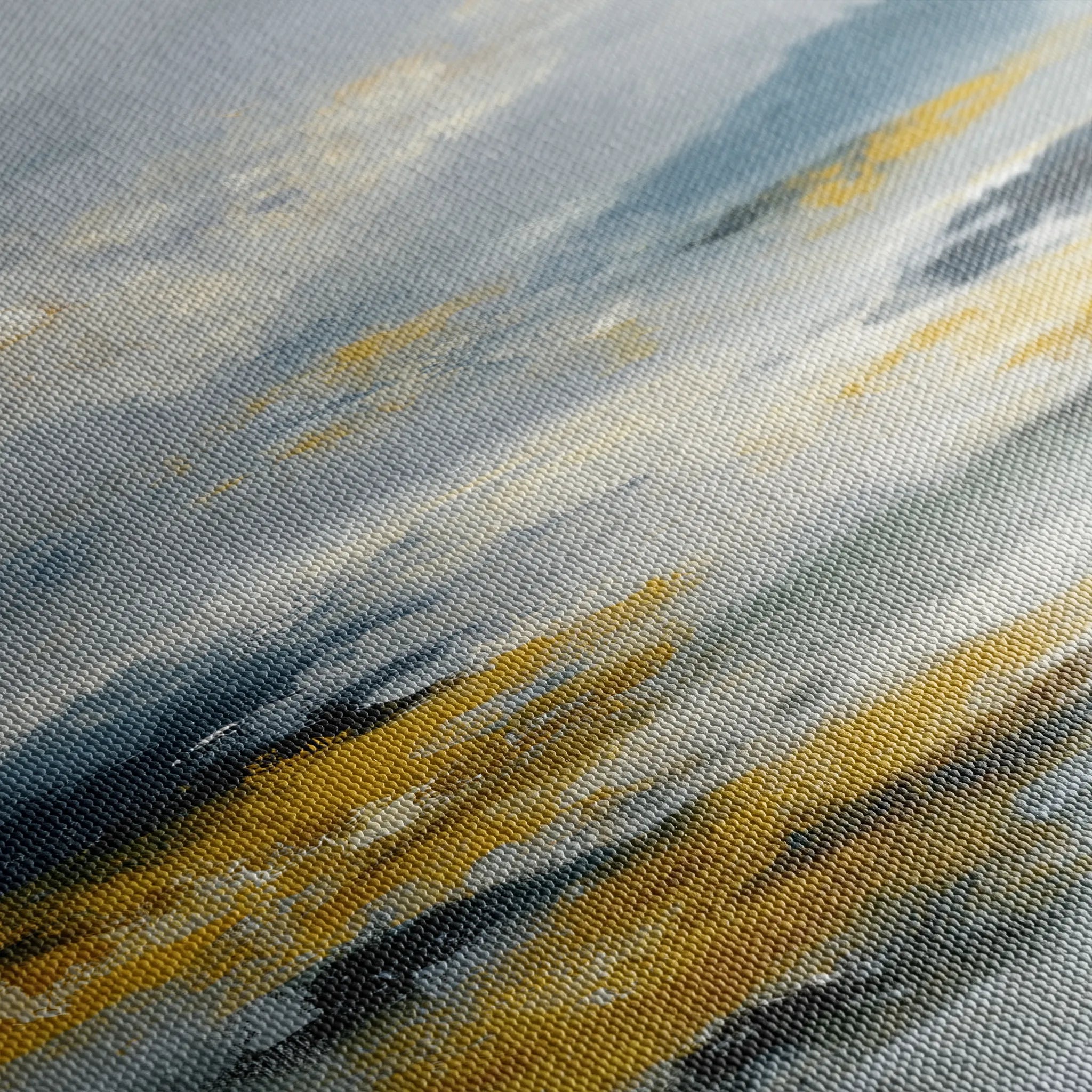 Abstract 1320 Canvas Art 16" x 16" / 40 x 40 cm / Black