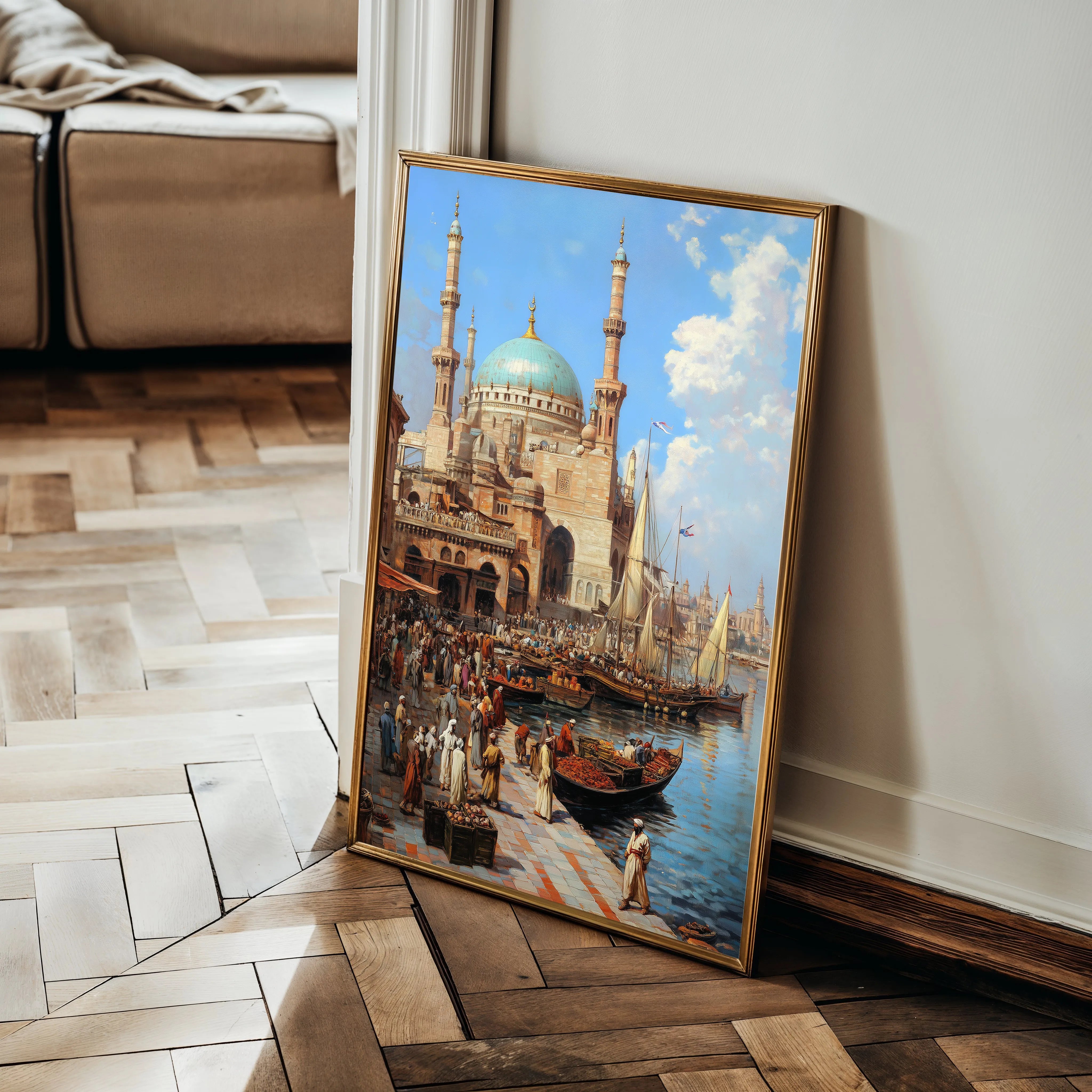 Orientalist 133 Canvas Art 18" x 24" / 45 x 60 cm / Black