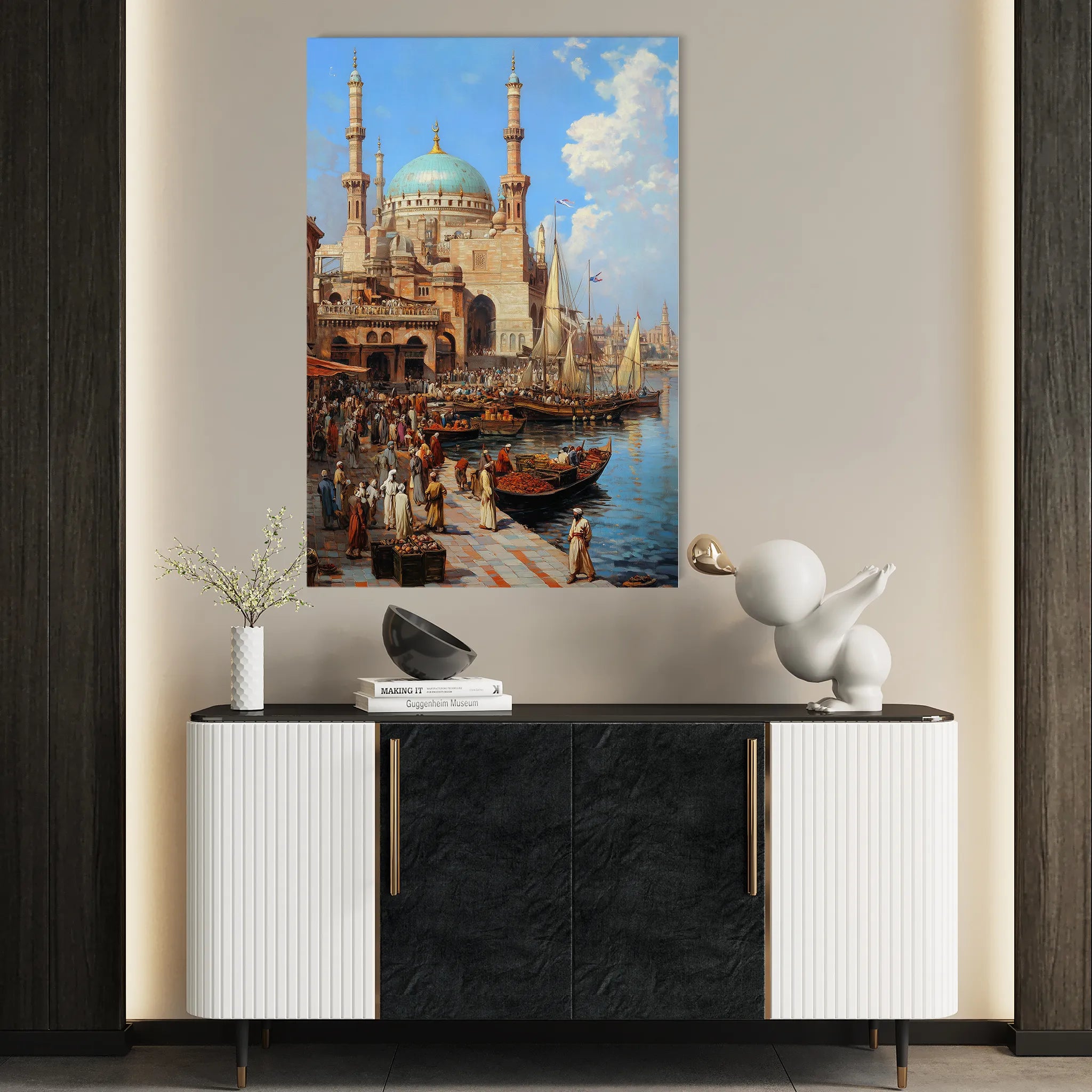 Orientalist 133 Canvas Art 18" x 24" / 45 x 60 cm / Black