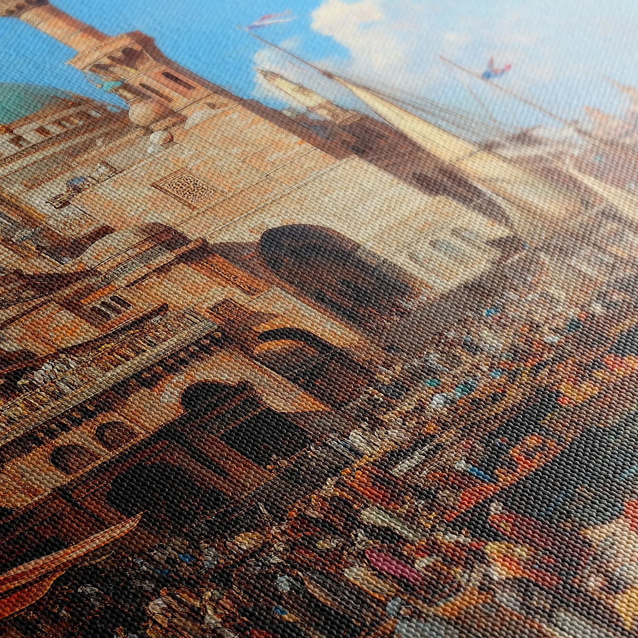 Orientalist 133 Canvas Art 18" x 24" / 45 x 60 cm / Black