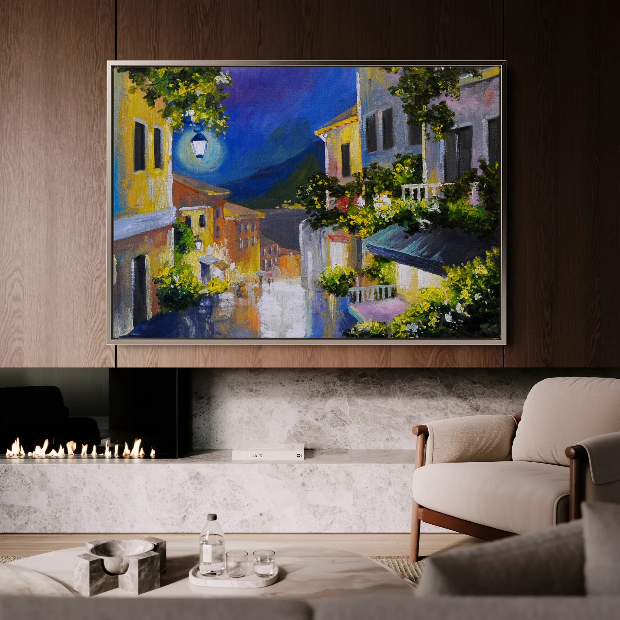 Landscape 134 Canvas Art 18" x 24" / 45 x 60 cm / Black