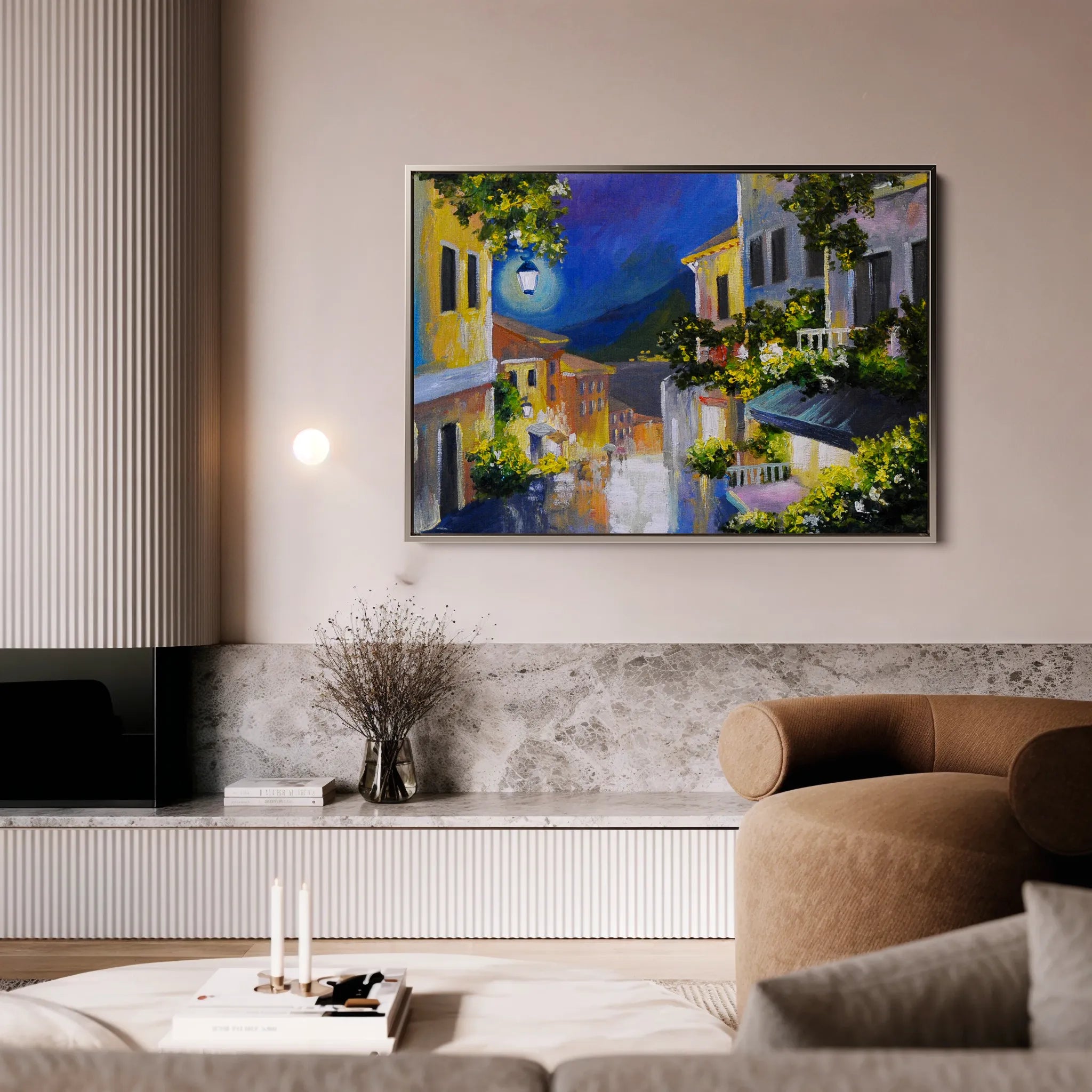 Landscape 134 Canvas Art 18" x 24" / 45 x 60 cm / Black