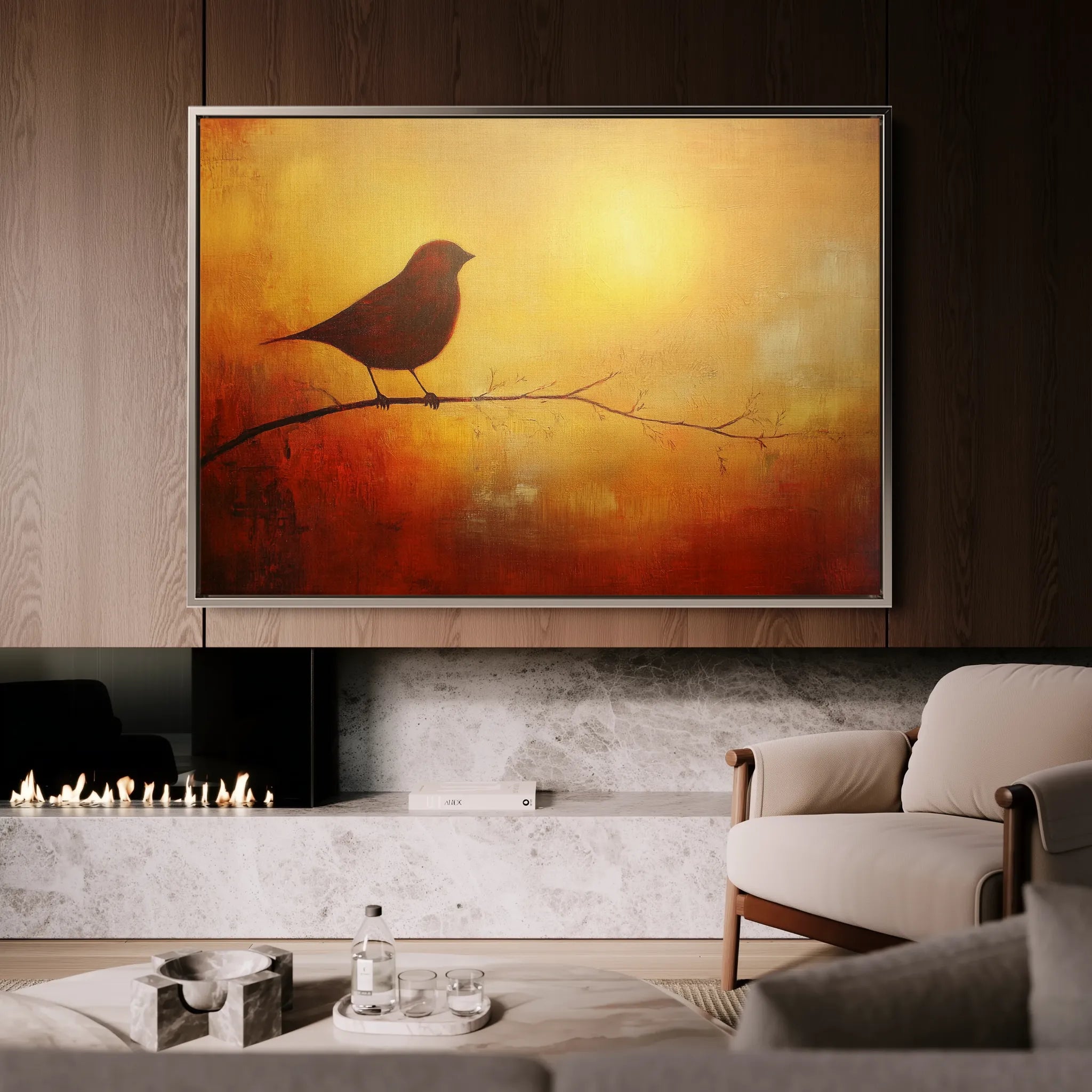 Animals 135 Canvas Art 18" x 24" / 45 x 60 cm / Black