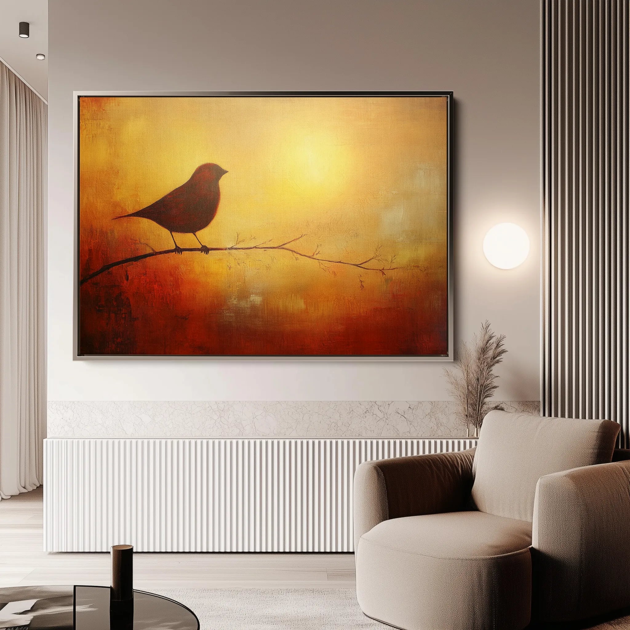 Animals 135 Canvas Art 18" x 24" / 45 x 60 cm / Black