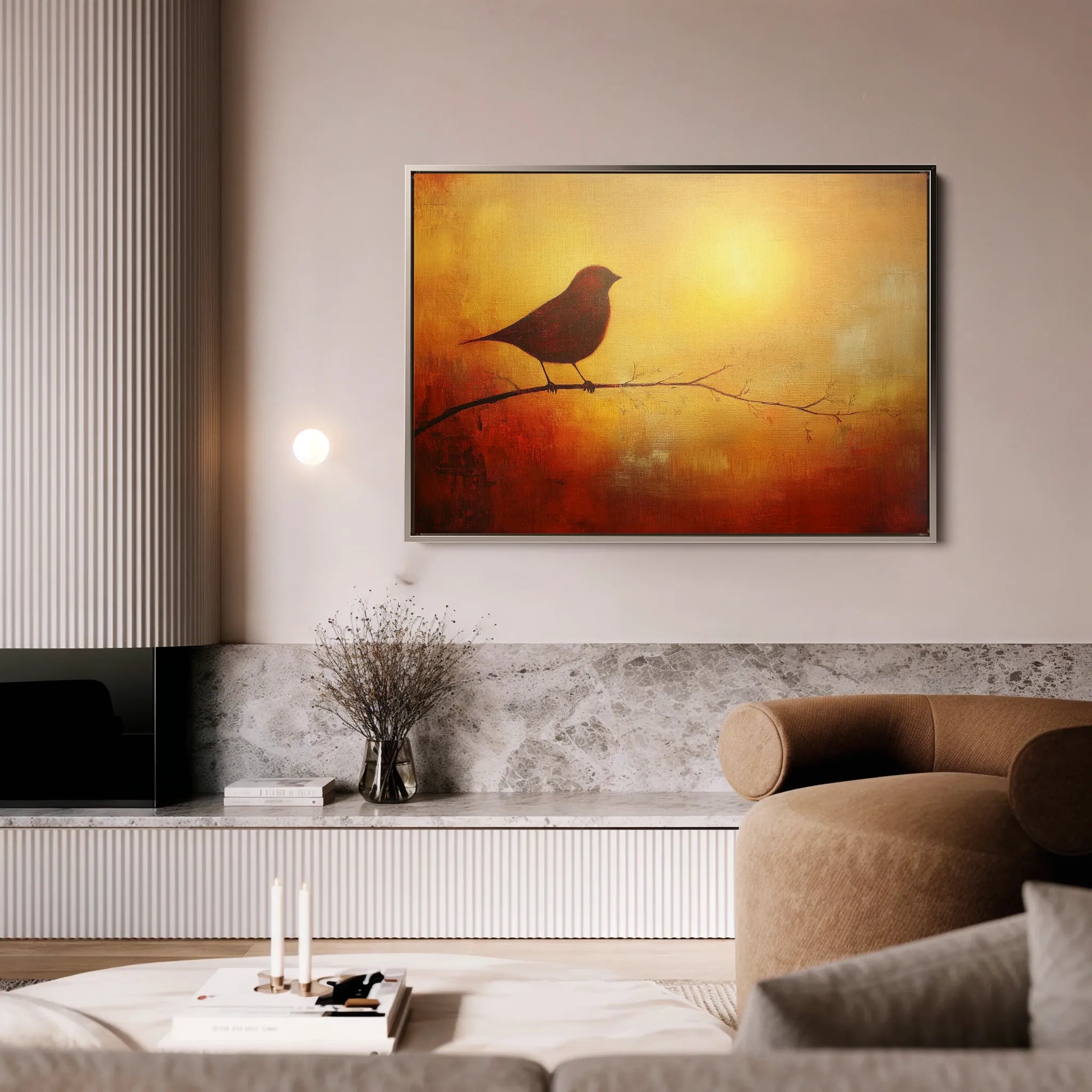 Animals 135 Canvas Art 18" x 24" / 45 x 60 cm / Black