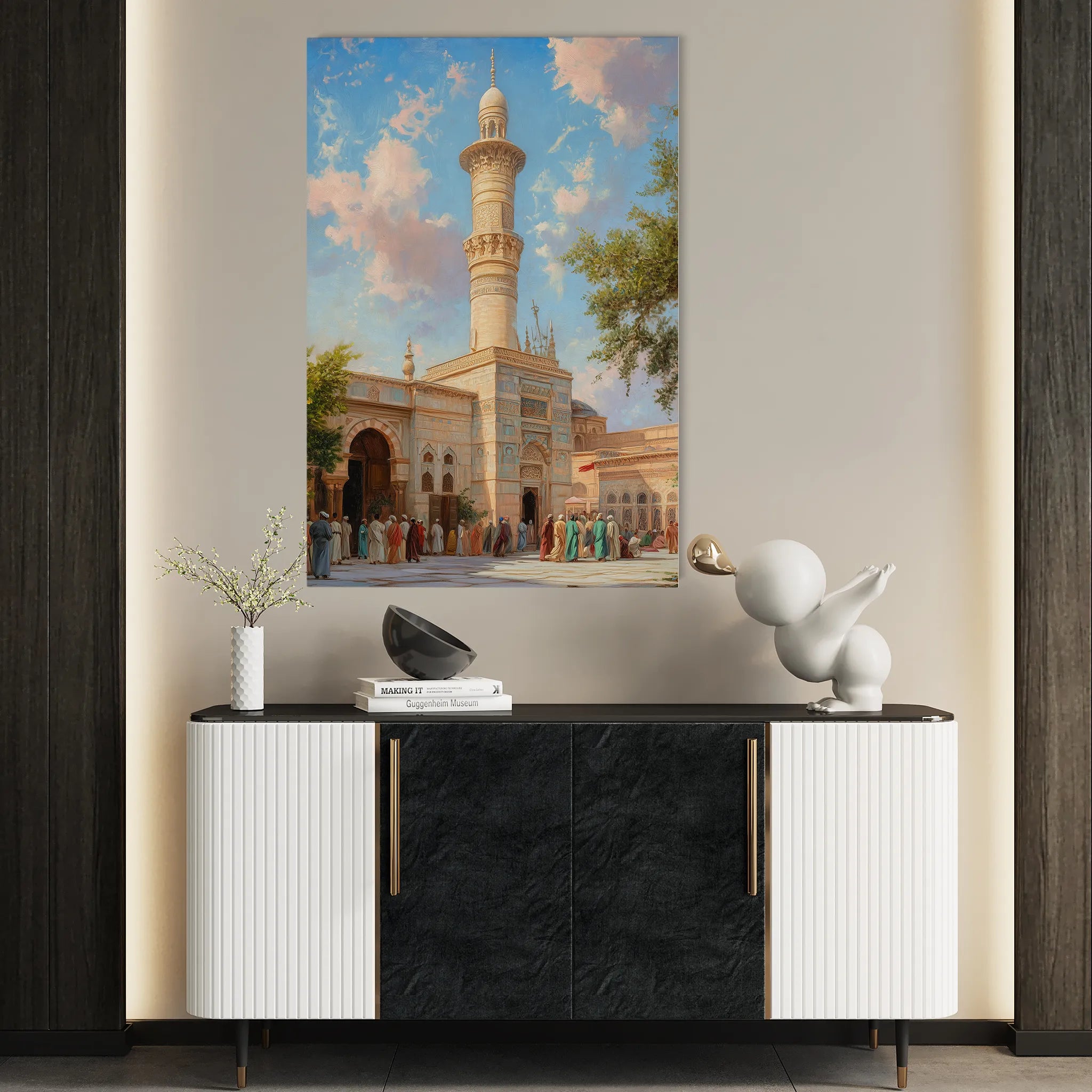 Orientalist 136 Canvas Art 18" x 24" / 45 x 60 cm / Black