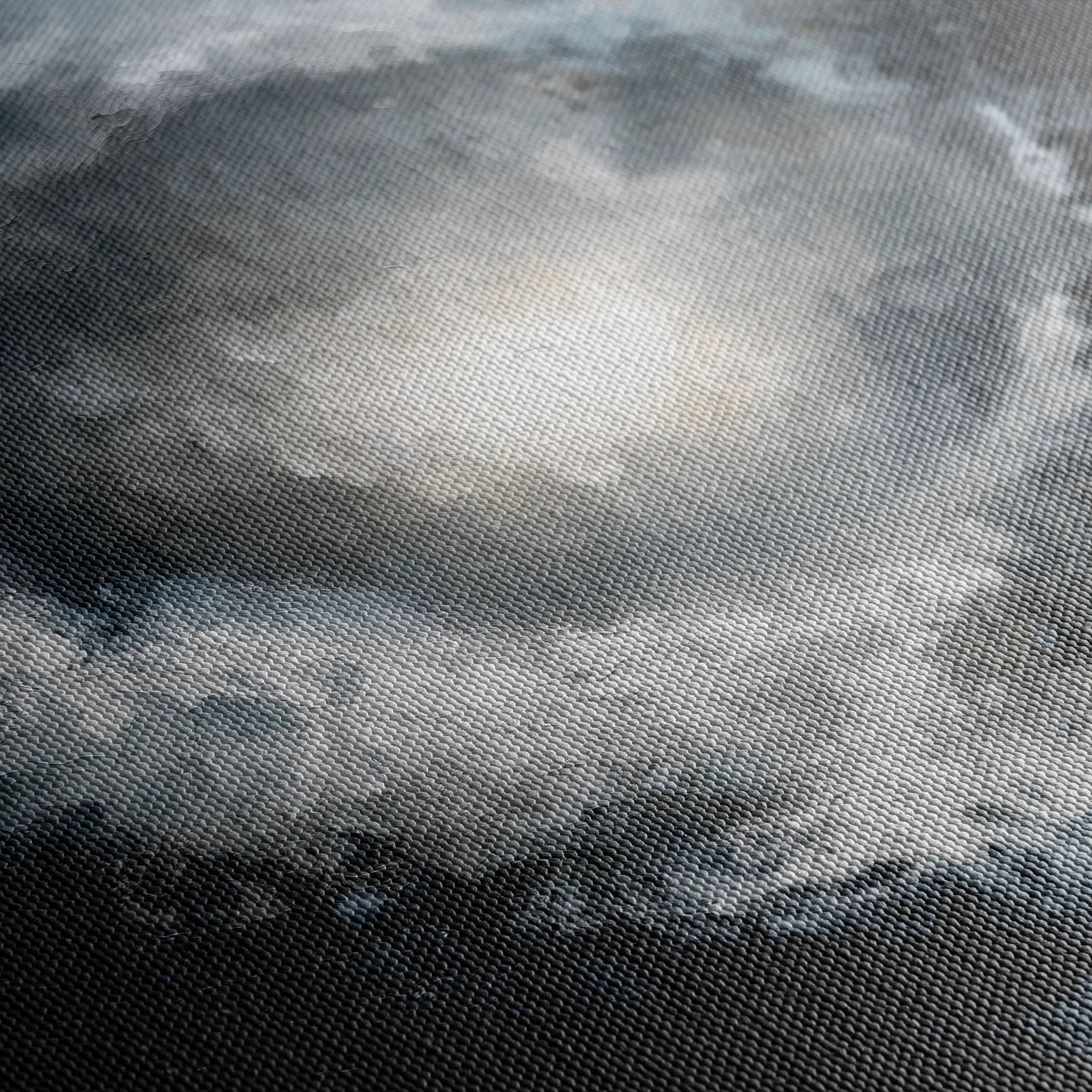 Abstract 1368 Canvas Art 16" x 16" / 40 x 40 cm / Black