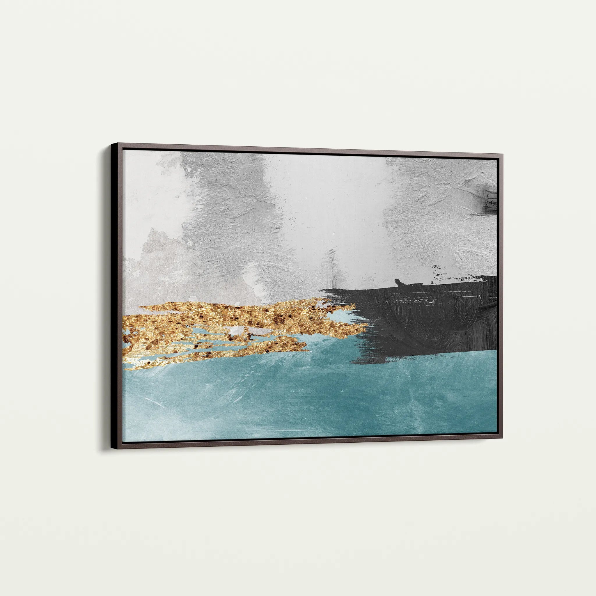 Abstract 137 Canvas Art 18" x 24" / 45 x 60 cm / Black