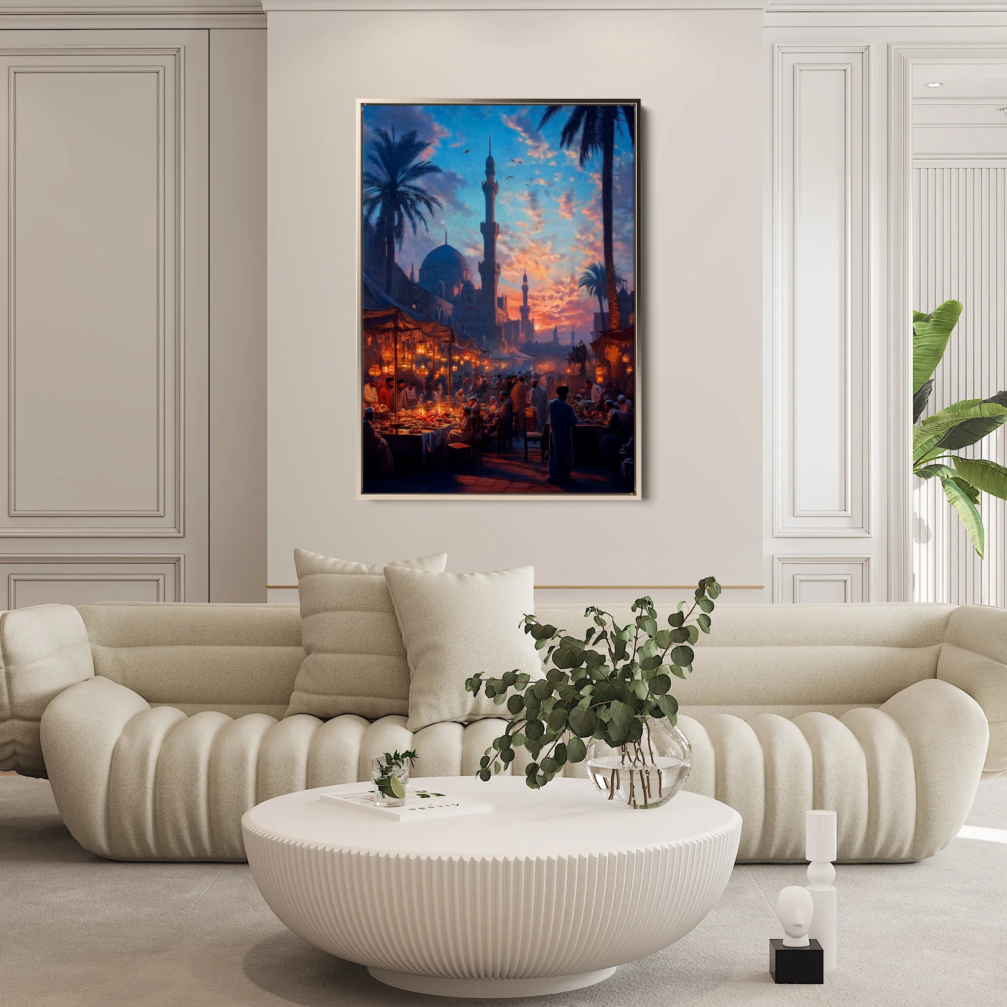 Orientalist 137 Canvas Art 18" x 24" / 45 x 60 cm / Black