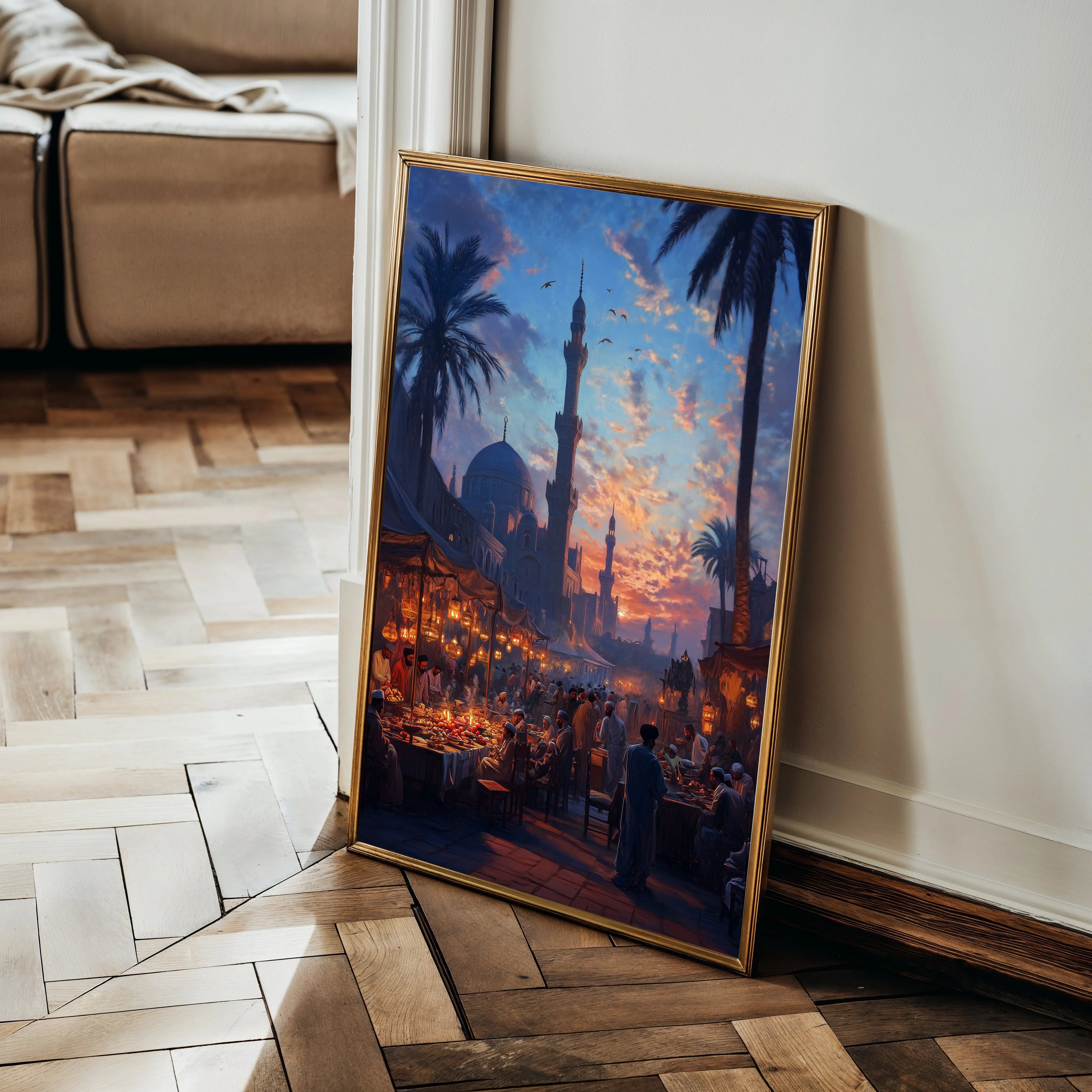 Orientalist 137 Canvas Art 18" x 24" / 45 x 60 cm / Black