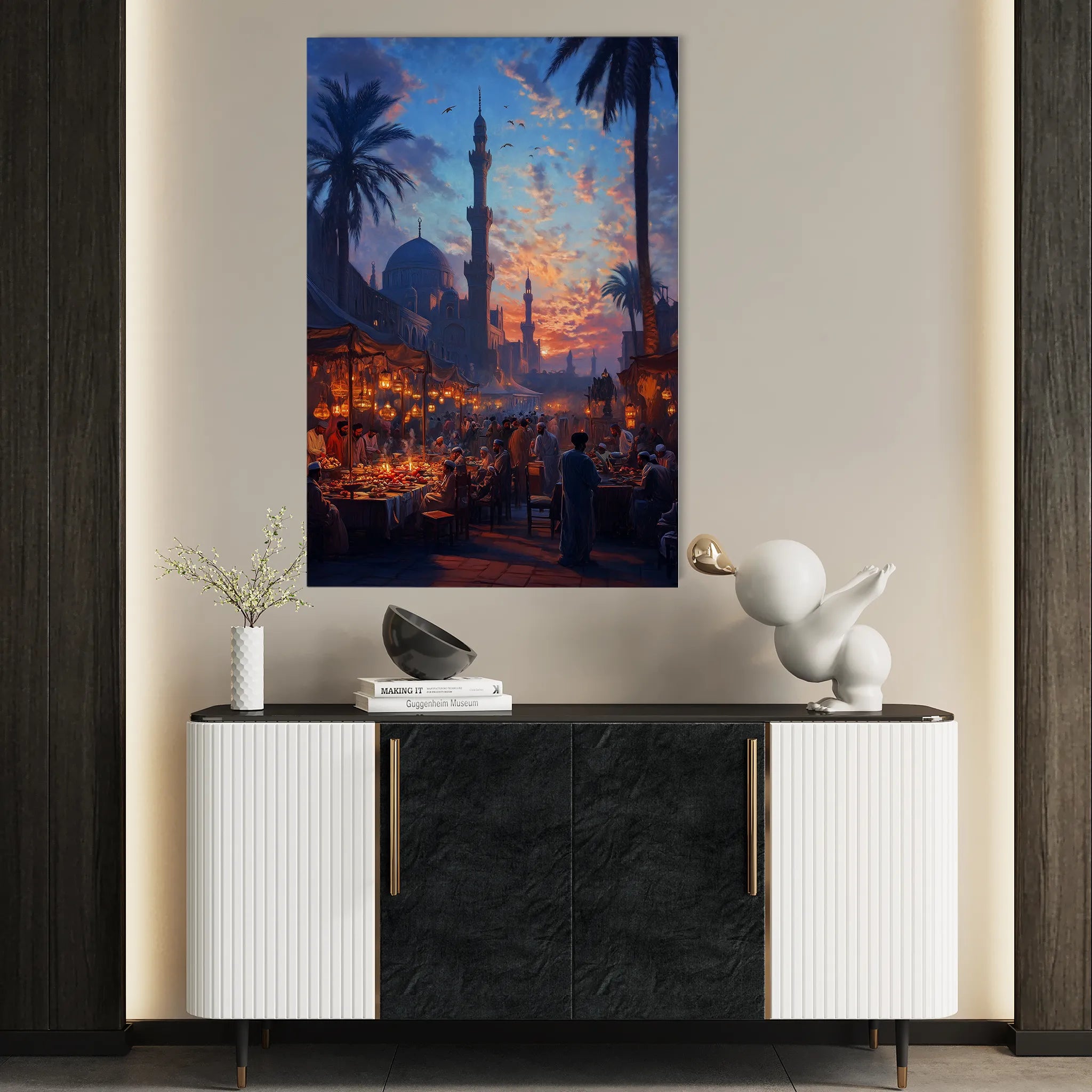 Orientalist 137 Canvas Art 18" x 24" / 45 x 60 cm / Black