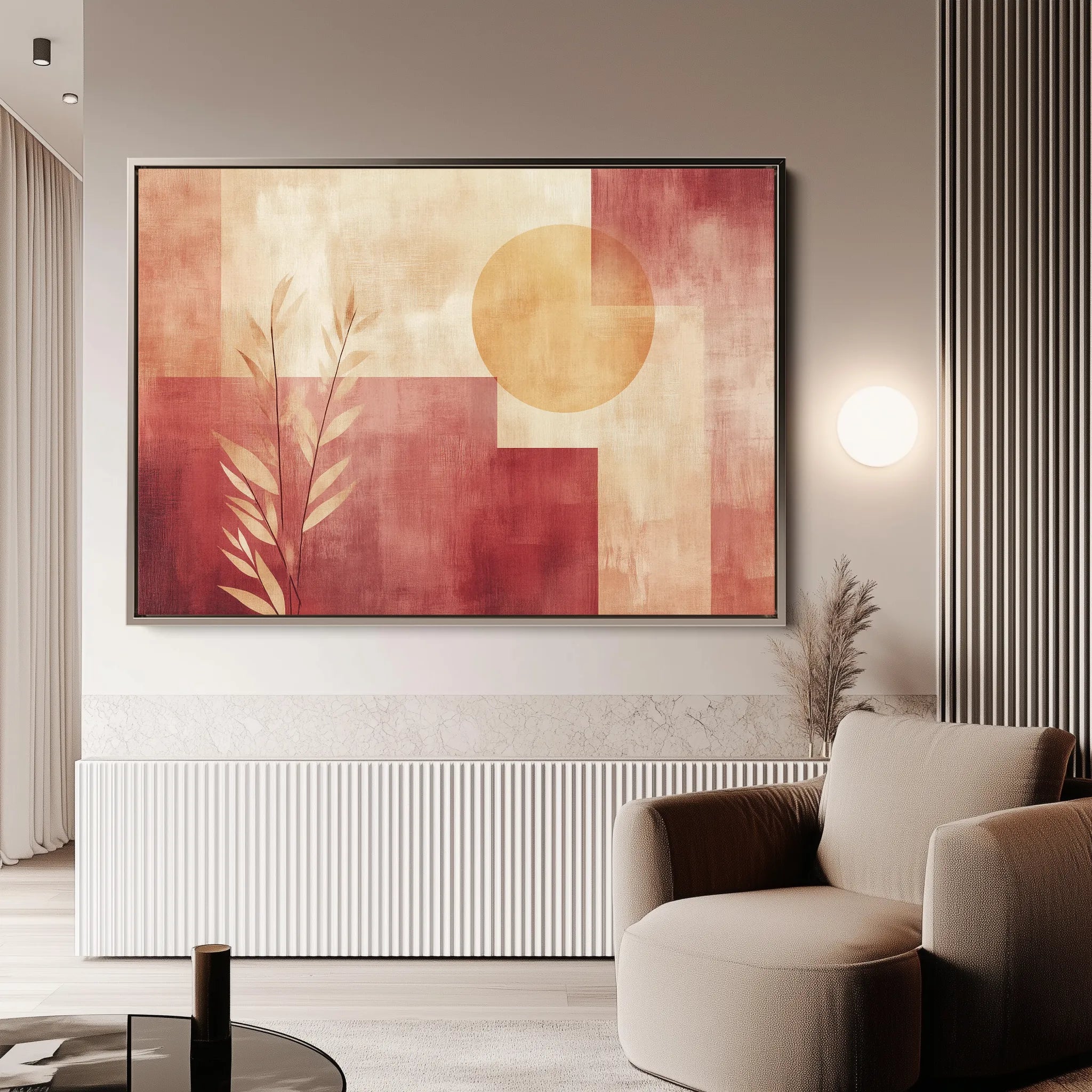 Boho 138 Canvas Art 18" x 24" / 45 x 60 cm / Black