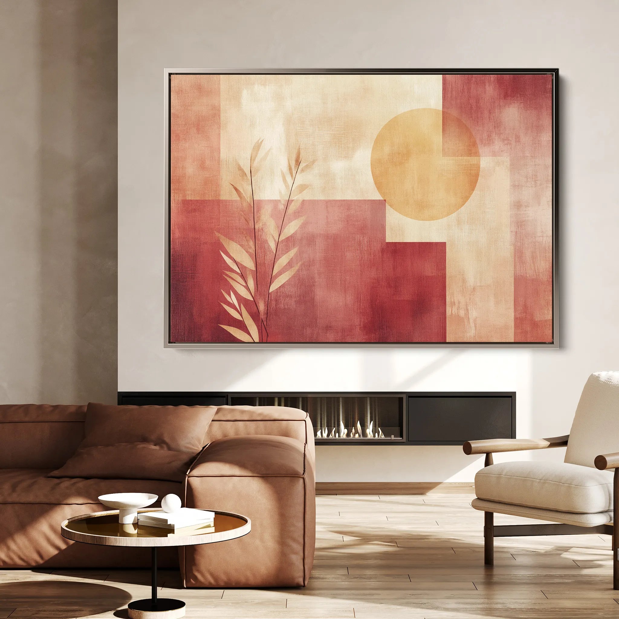 Boho 138 Canvas Art 18" x 24" / 45 x 60 cm / Black