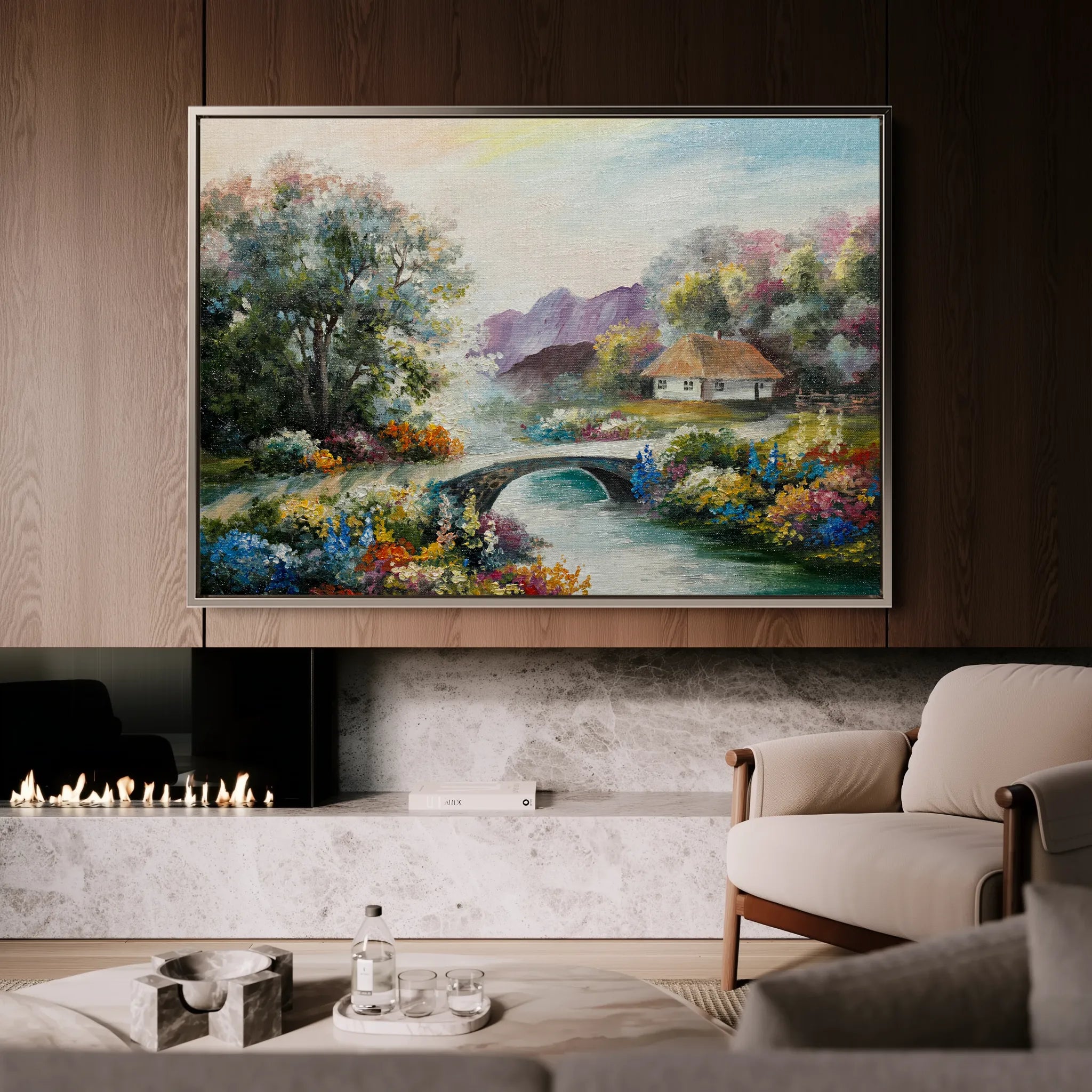 Landscape 138 Canvas Art 18" x 24" / 45 x 60 cm / Black