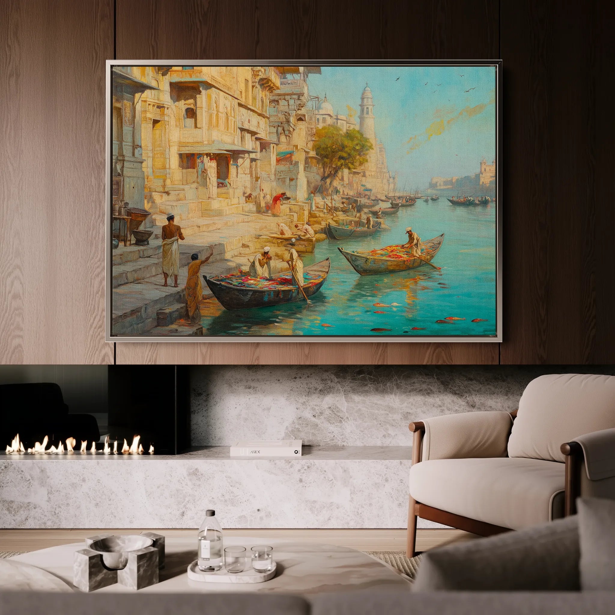 Orientalist 138 Canvas Art 18" x 24" / 45 x 60 cm / Black