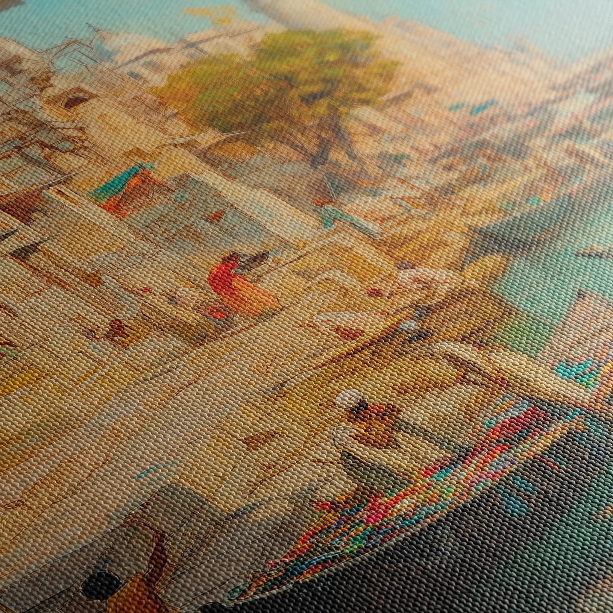 Orientalist 138 Canvas Art 18" x 24" / 45 x 60 cm / Black