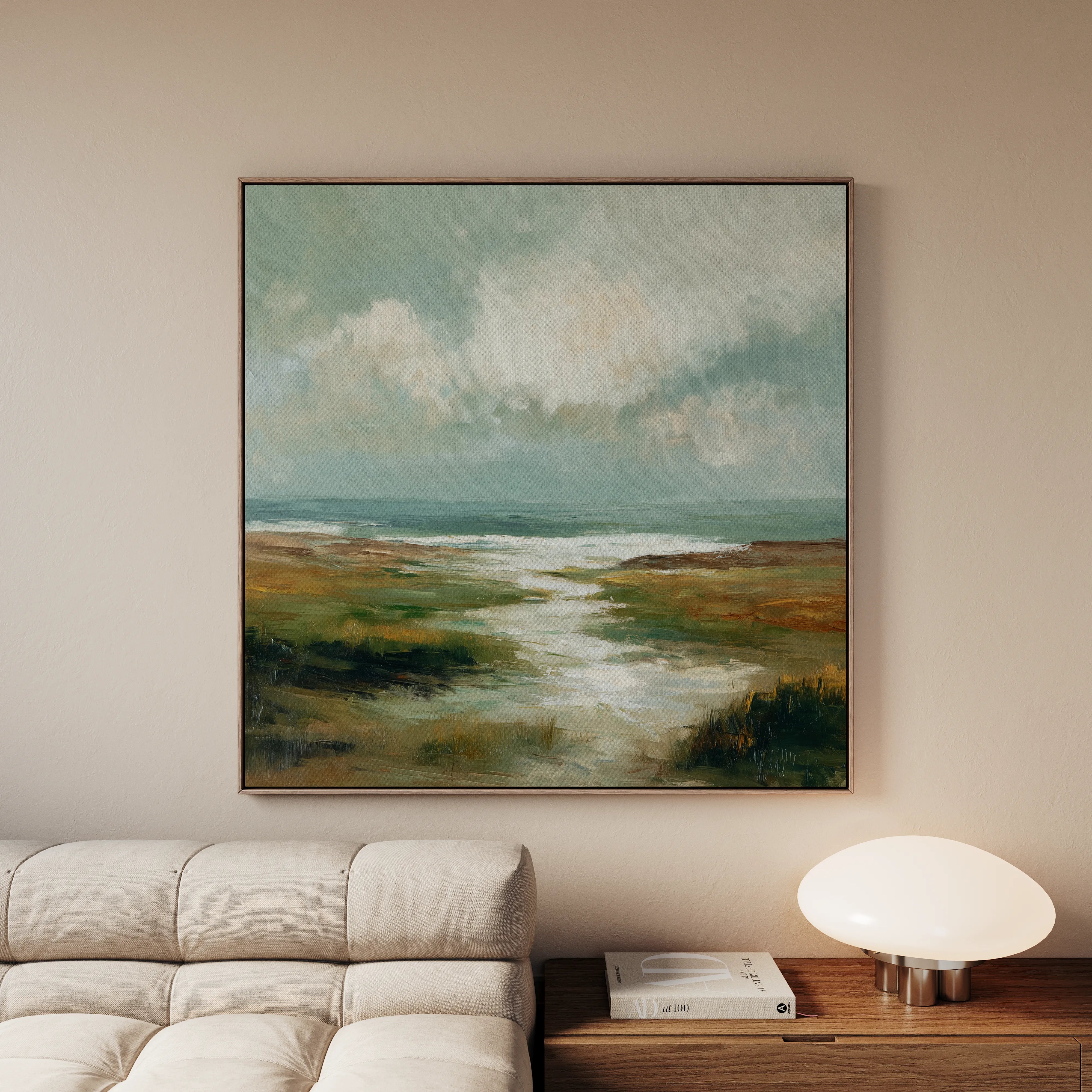 Abstract 1384 Canvas Art 16" x 16" / 40 x 40 cm / Black