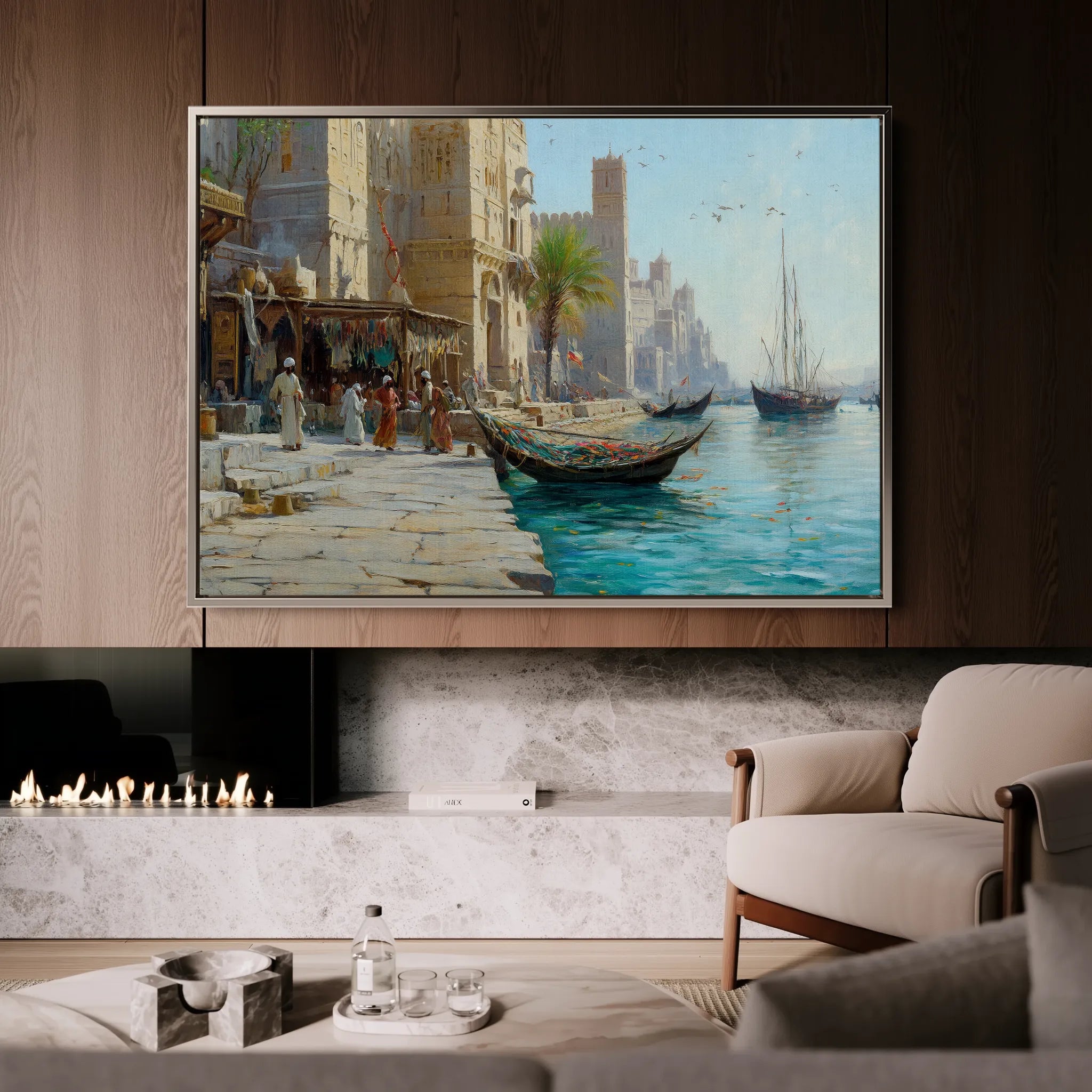 Orientalist 139 Canvas Art 18" x 24" / 45 x 60 cm / Black