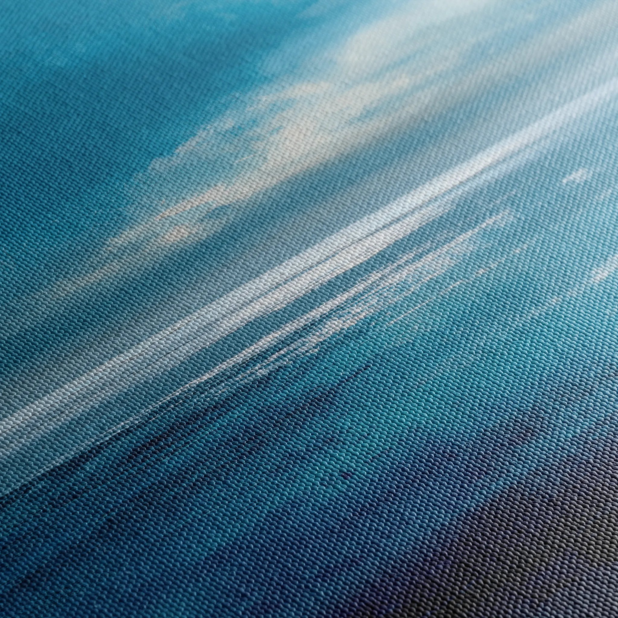 Abstract 1396 Canvas Art 16" x 16" / 40 x 40 cm / Black
