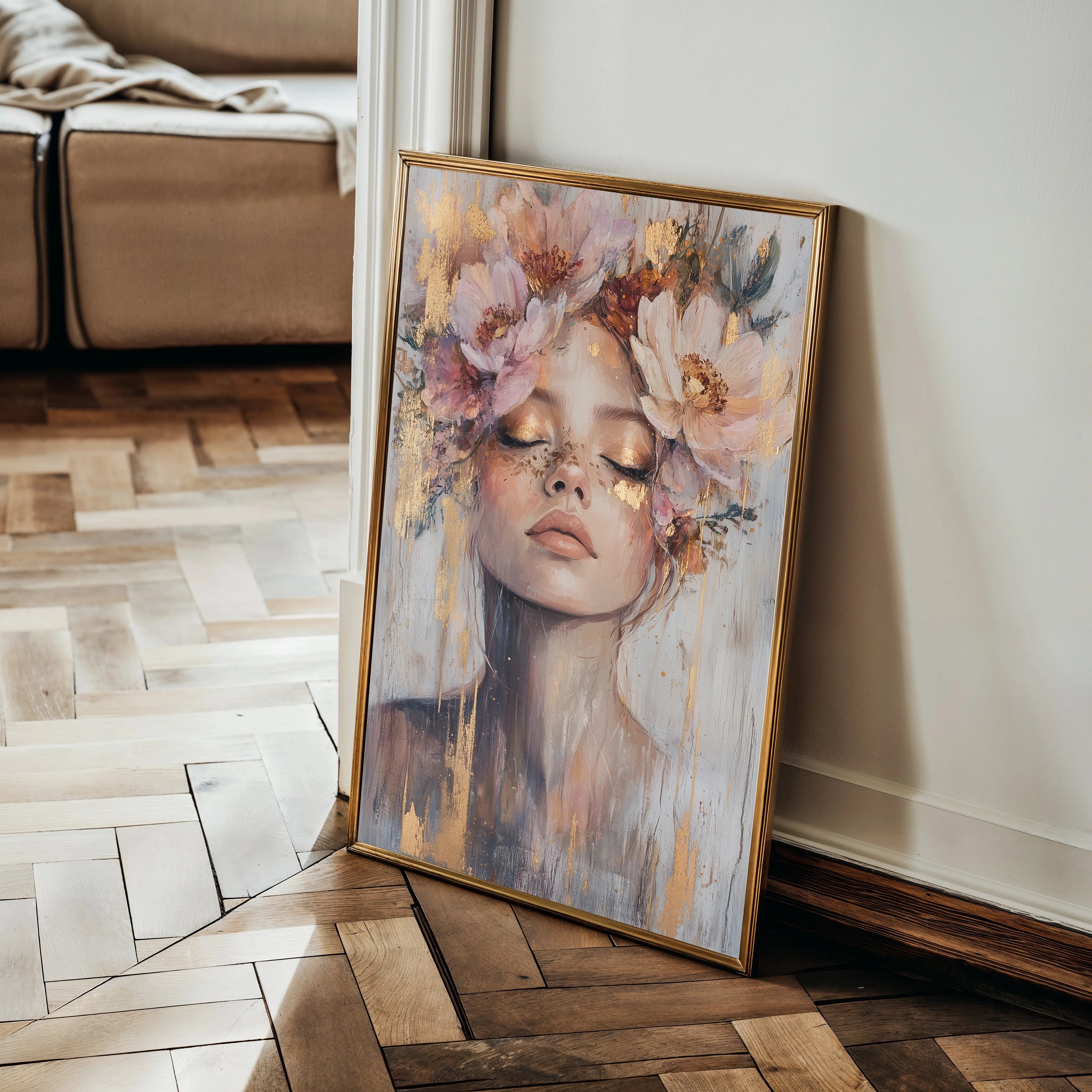 Portrait 140 Canvas Art 18" x 24" / 45 x 60 cm / Black