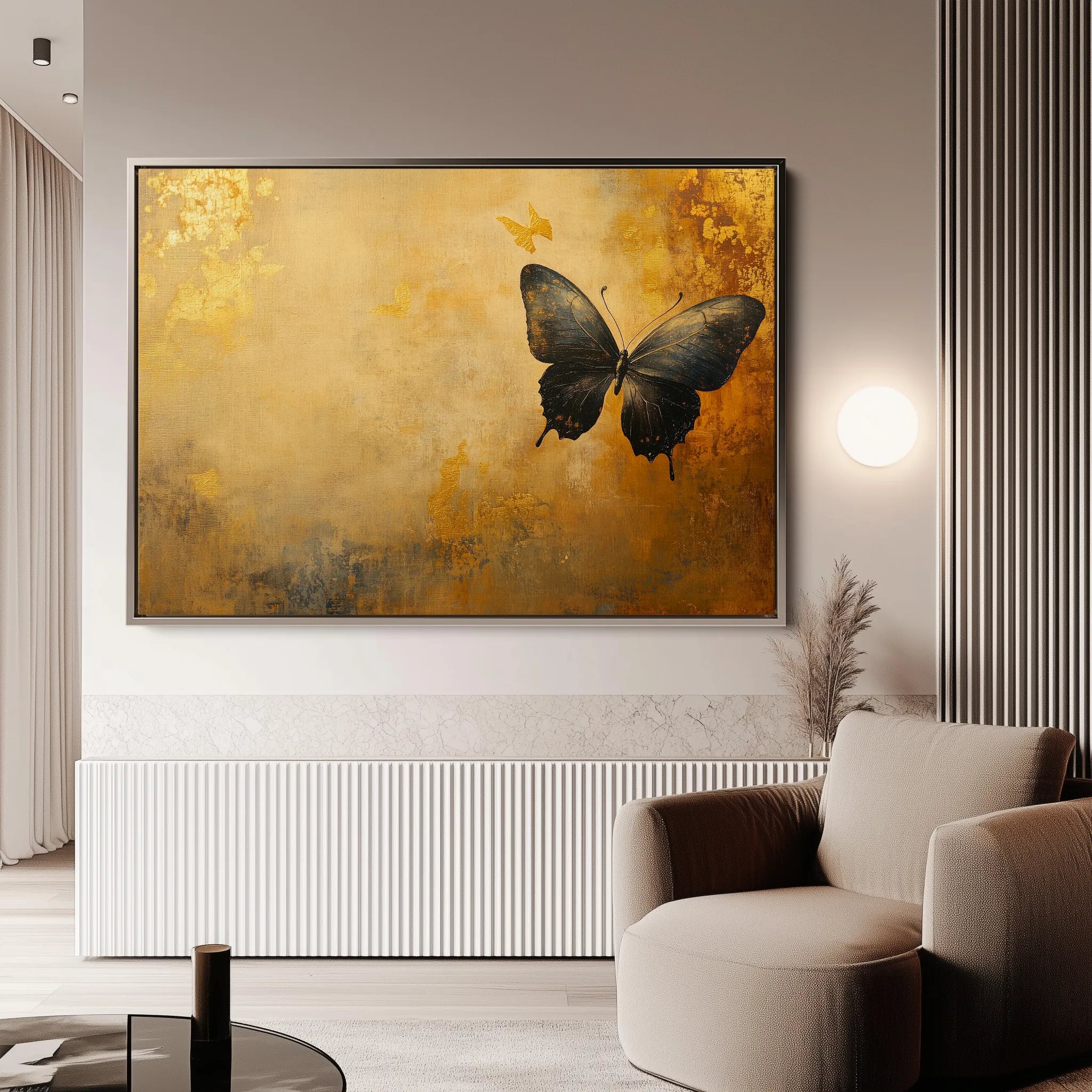 Animals 141 Canvas Art 18" x 24" / 45 x 60 cm / Black