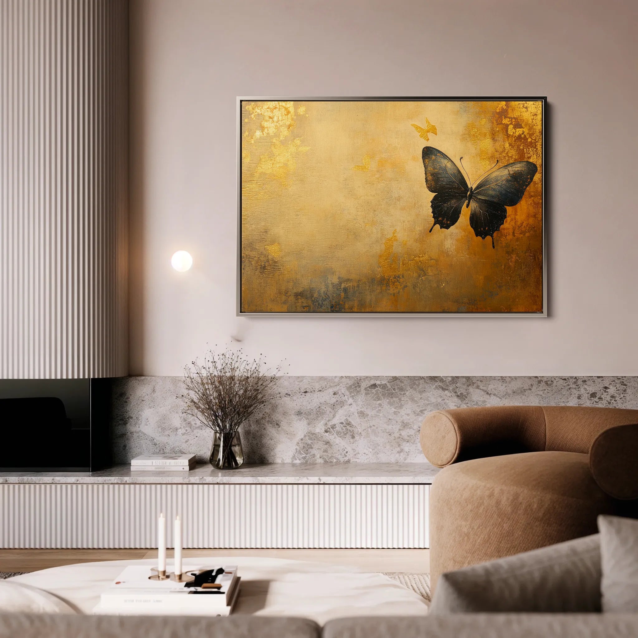 Animals 141 Canvas Art 18" x 24" / 45 x 60 cm / Black