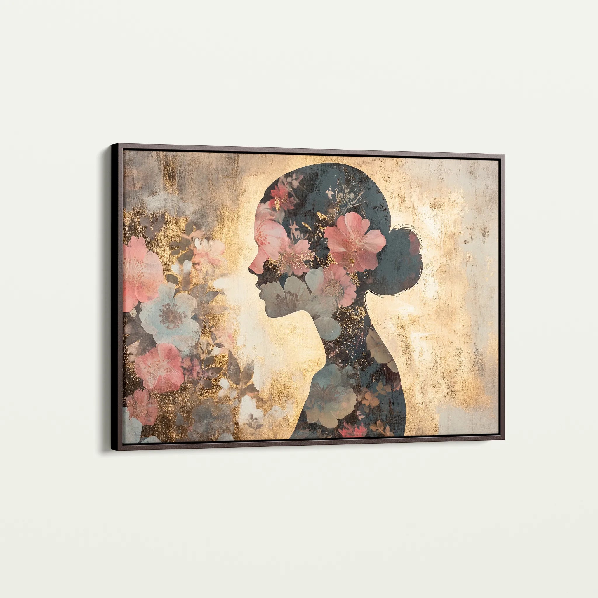 Portrait 141 Canvas Art 18" x 24" / 45 x 60 cm / Black