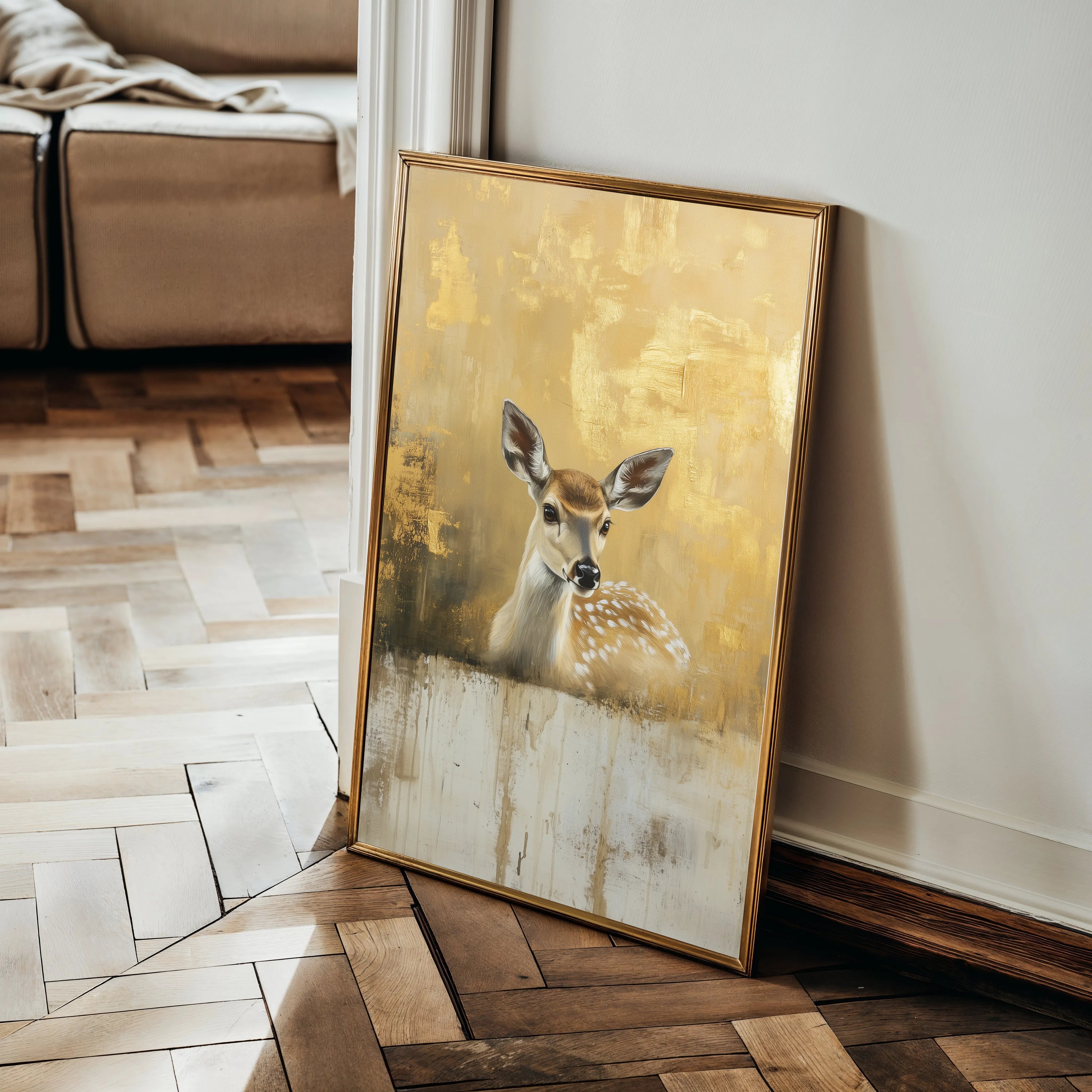 Animals 142 Canvas Art 18" x 24" / 45 x 60 cm / Black