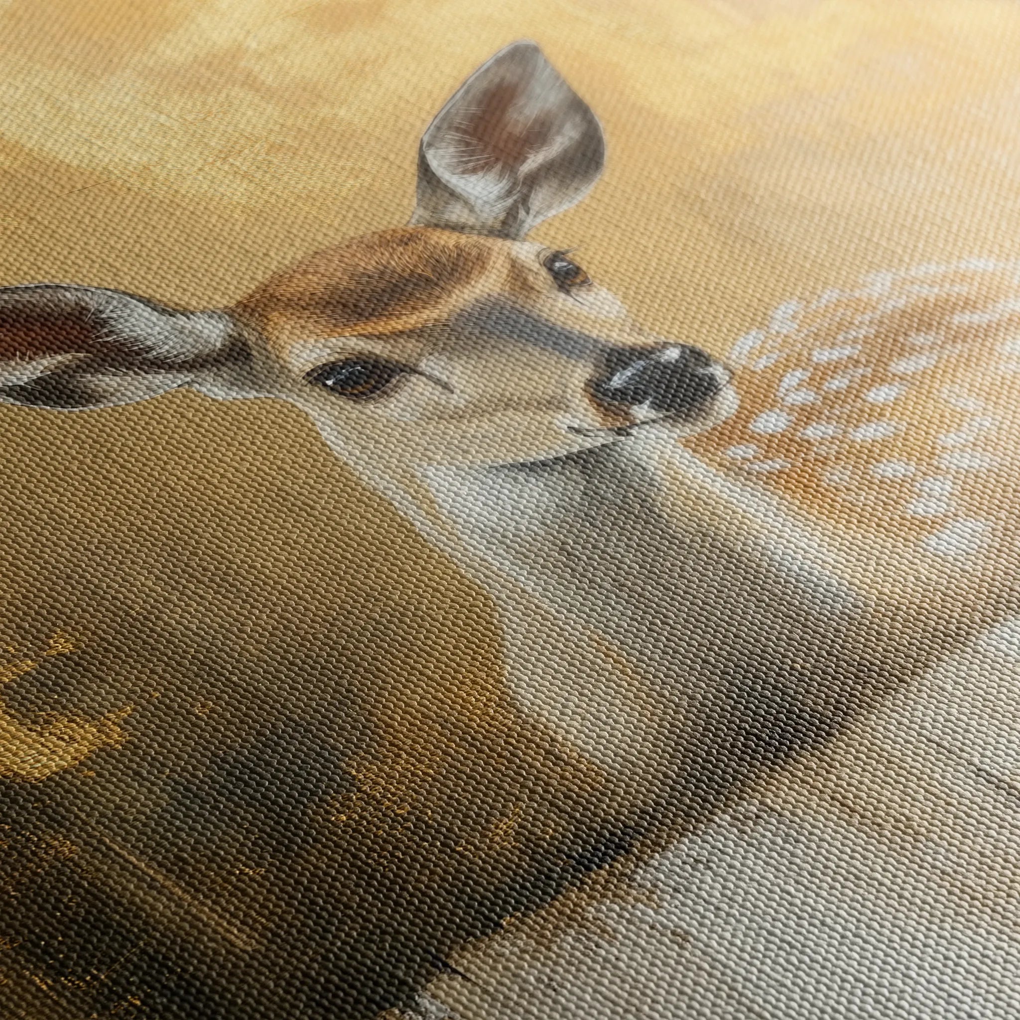Animals 142 Canvas Art 18" x 24" / 45 x 60 cm / Black