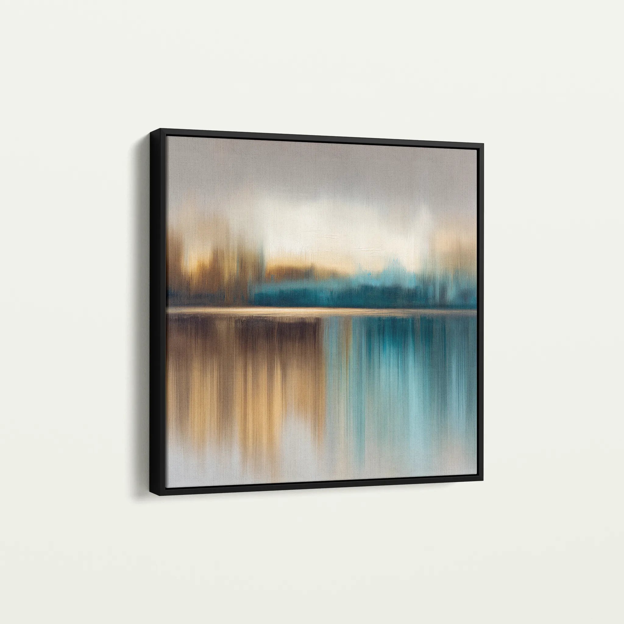 Abstract 1422 Canvas Art 16" x 16" / 40 x 40 cm / Black