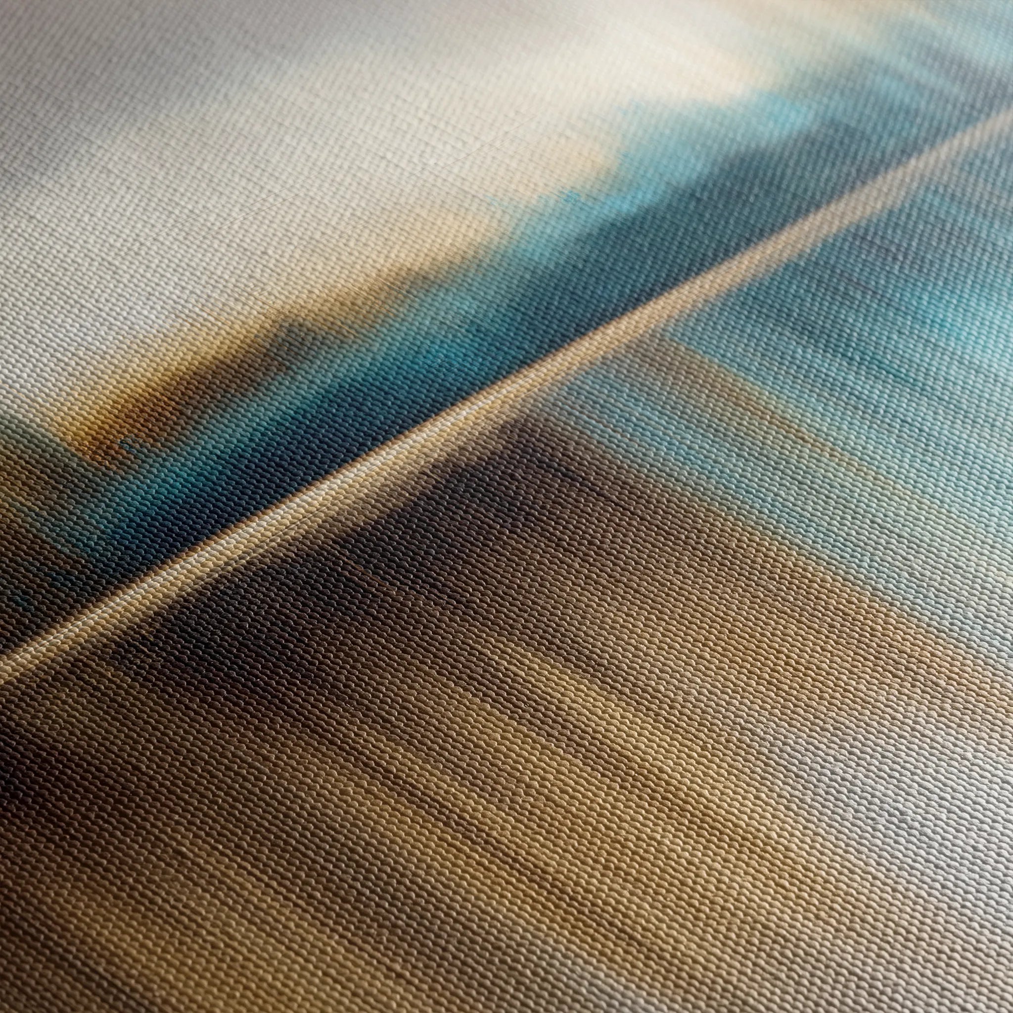 Abstract 1422 Canvas Art 16" x 16" / 40 x 40 cm / Black