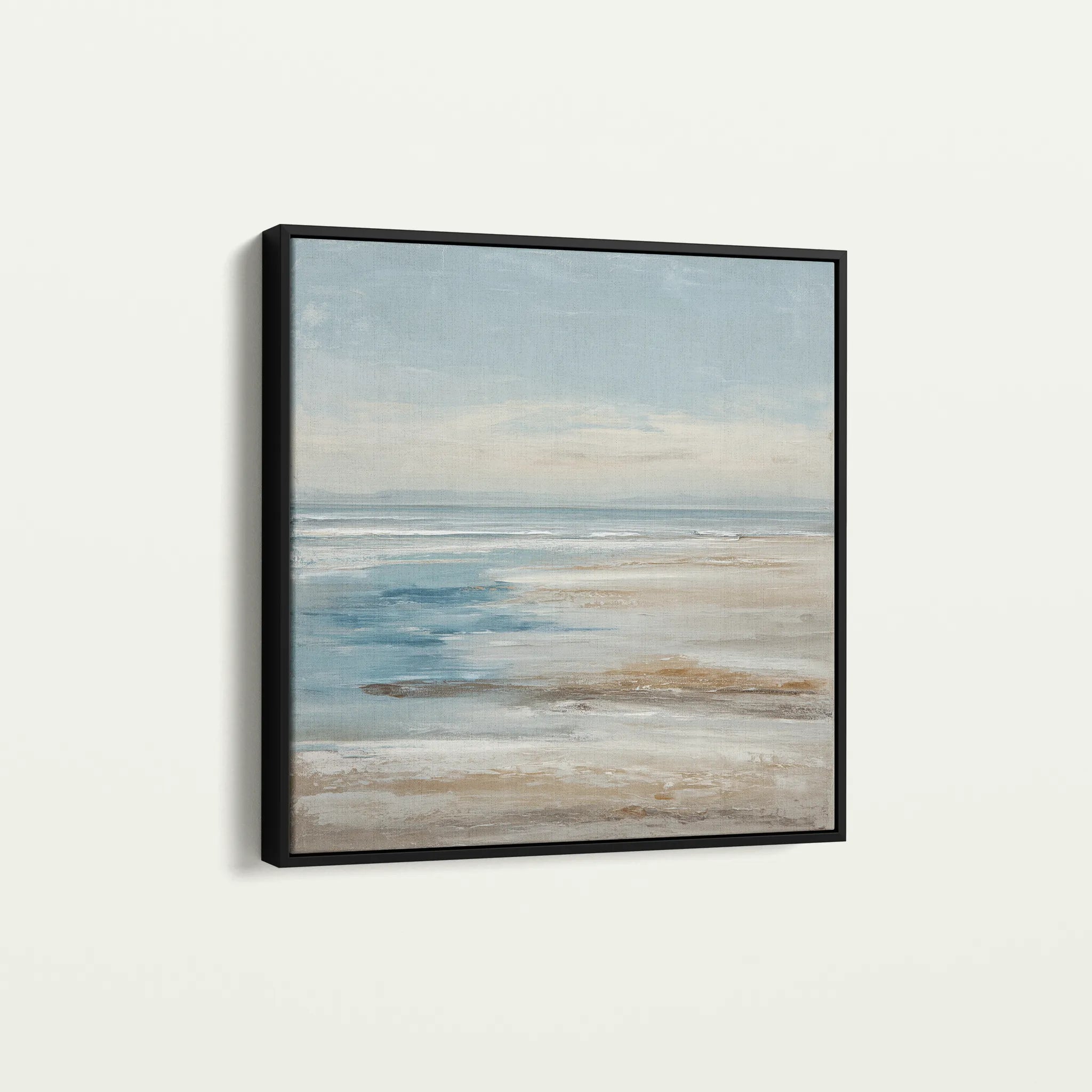 Abstract 1426 Canvas Art 16" x 16" / 40 x 40 cm / Black