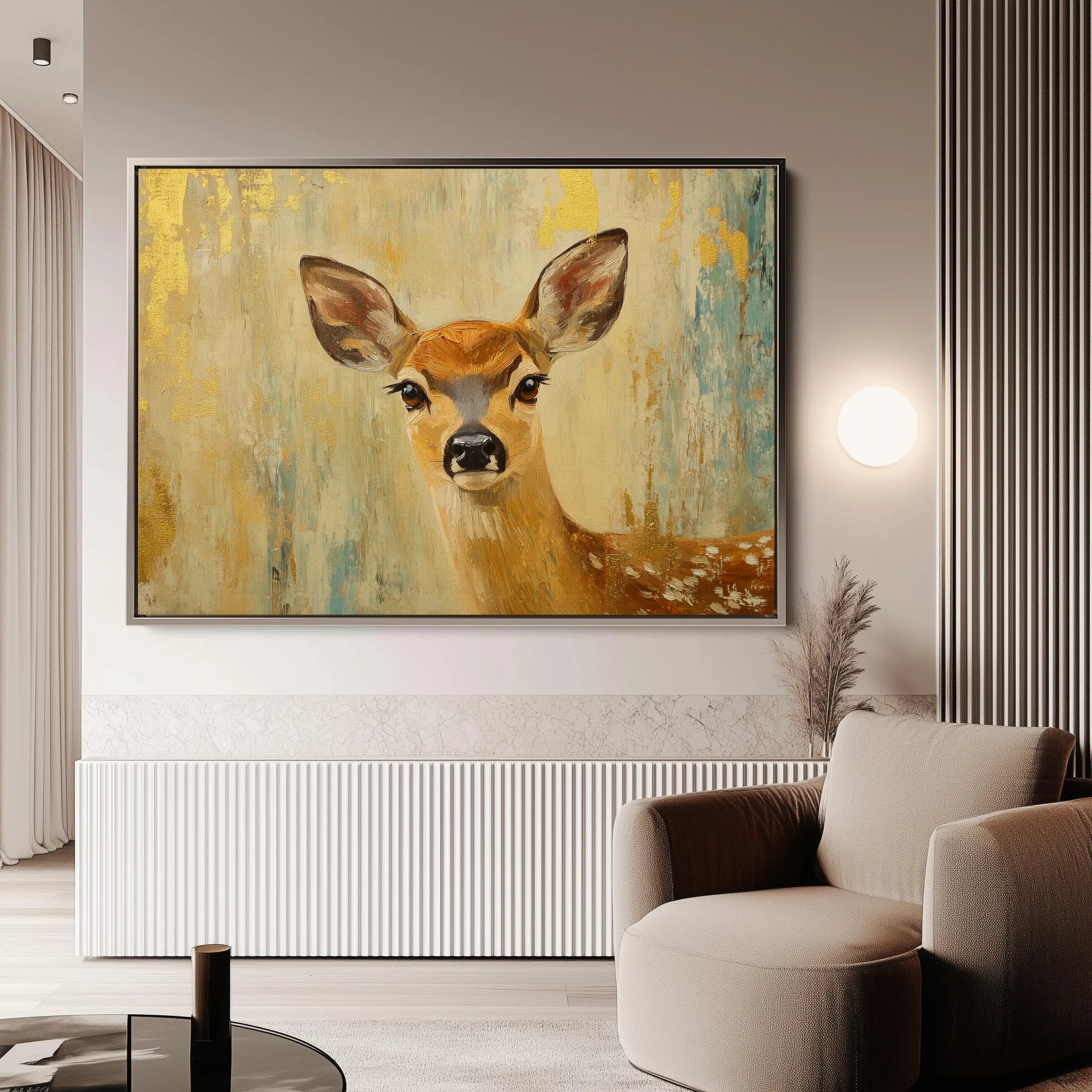 Animals 143 Canvas Art 18" x 24" / 45 x 60 cm / Black