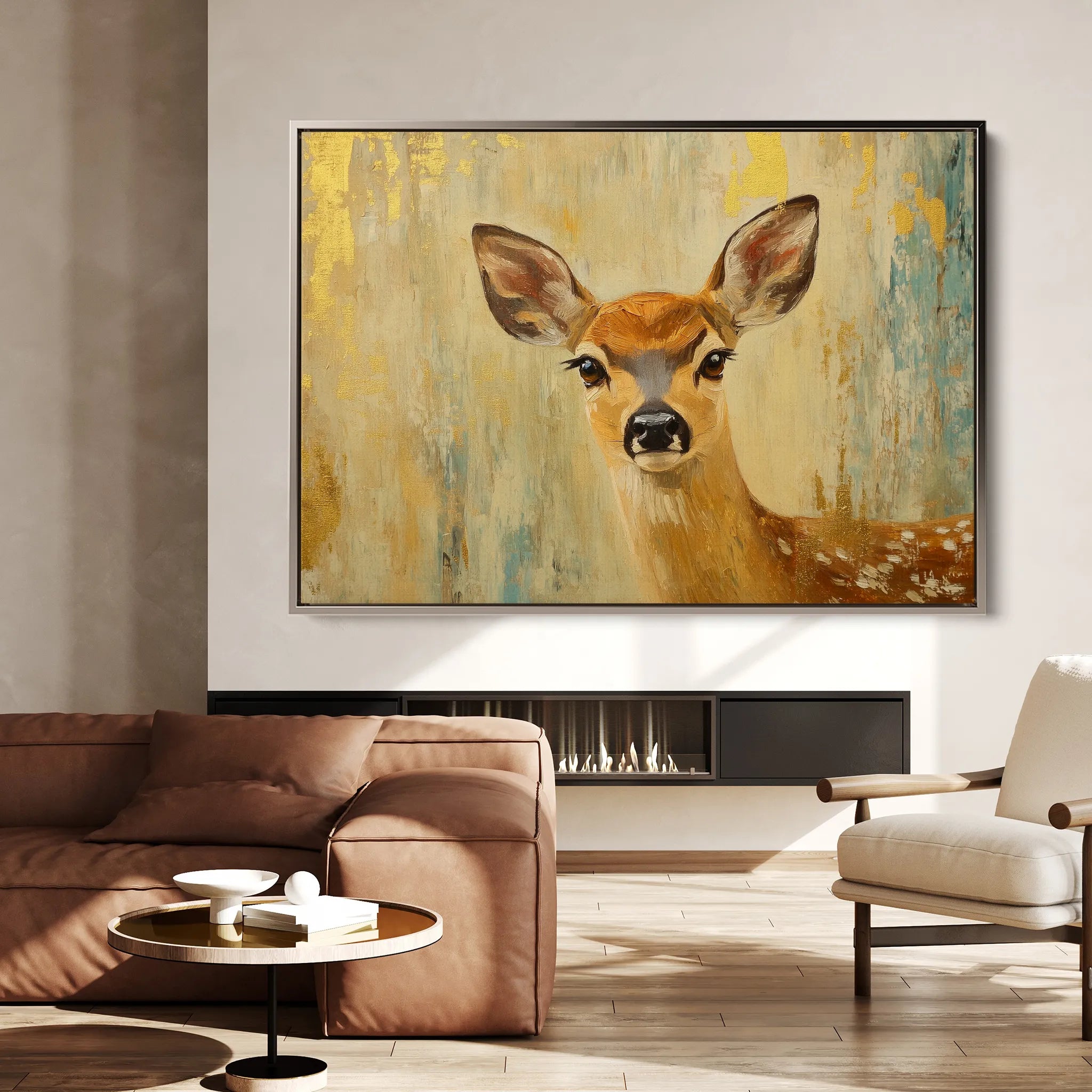 Animals 143 Canvas Art 18" x 24" / 45 x 60 cm / Black