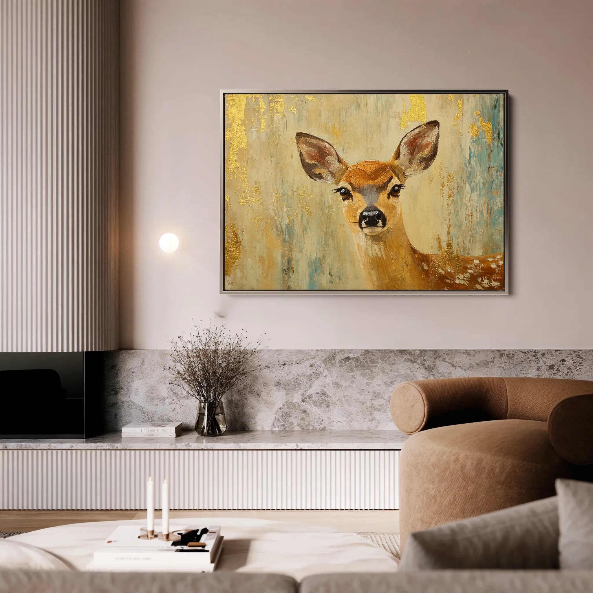 Animals 143 Canvas Art 18" x 24" / 45 x 60 cm / Black