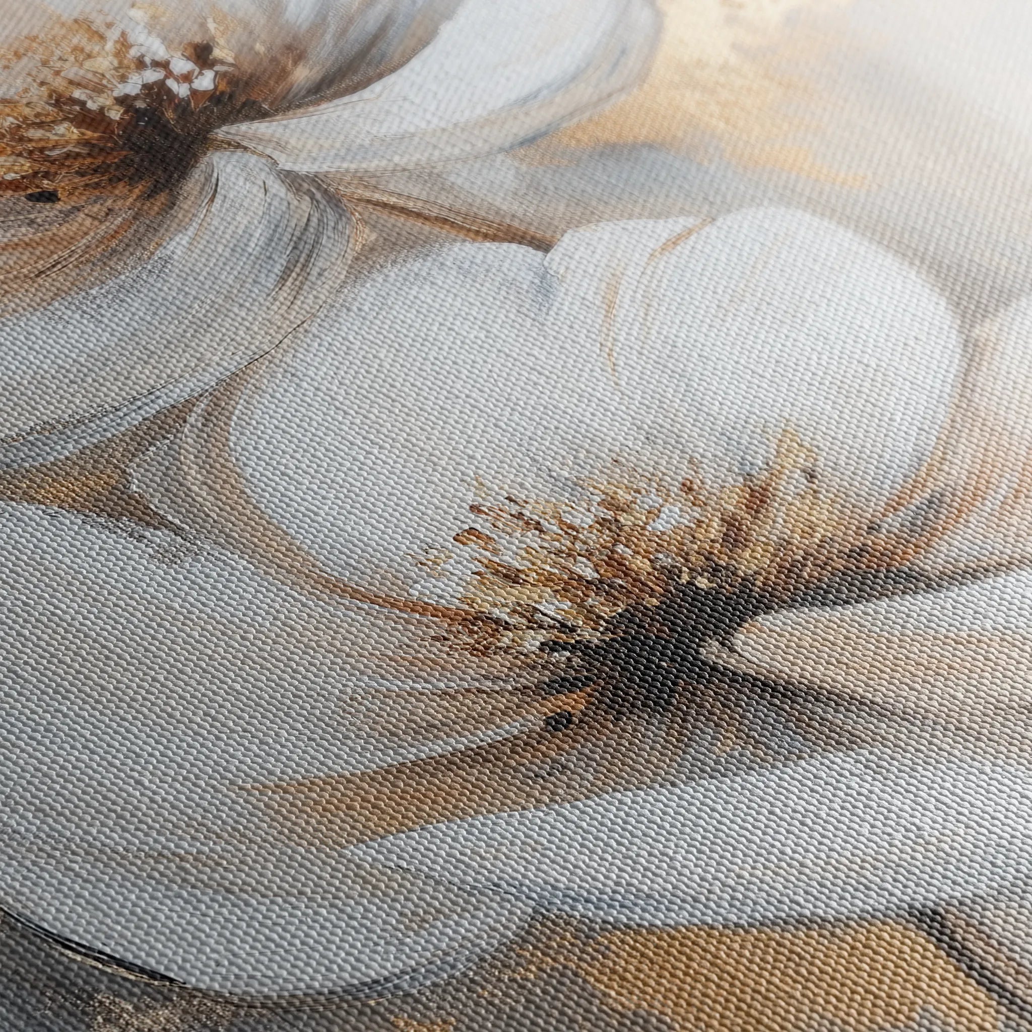 Floral 1433 Canvas Art 18" x 24" / 45 x 60 cm / Black